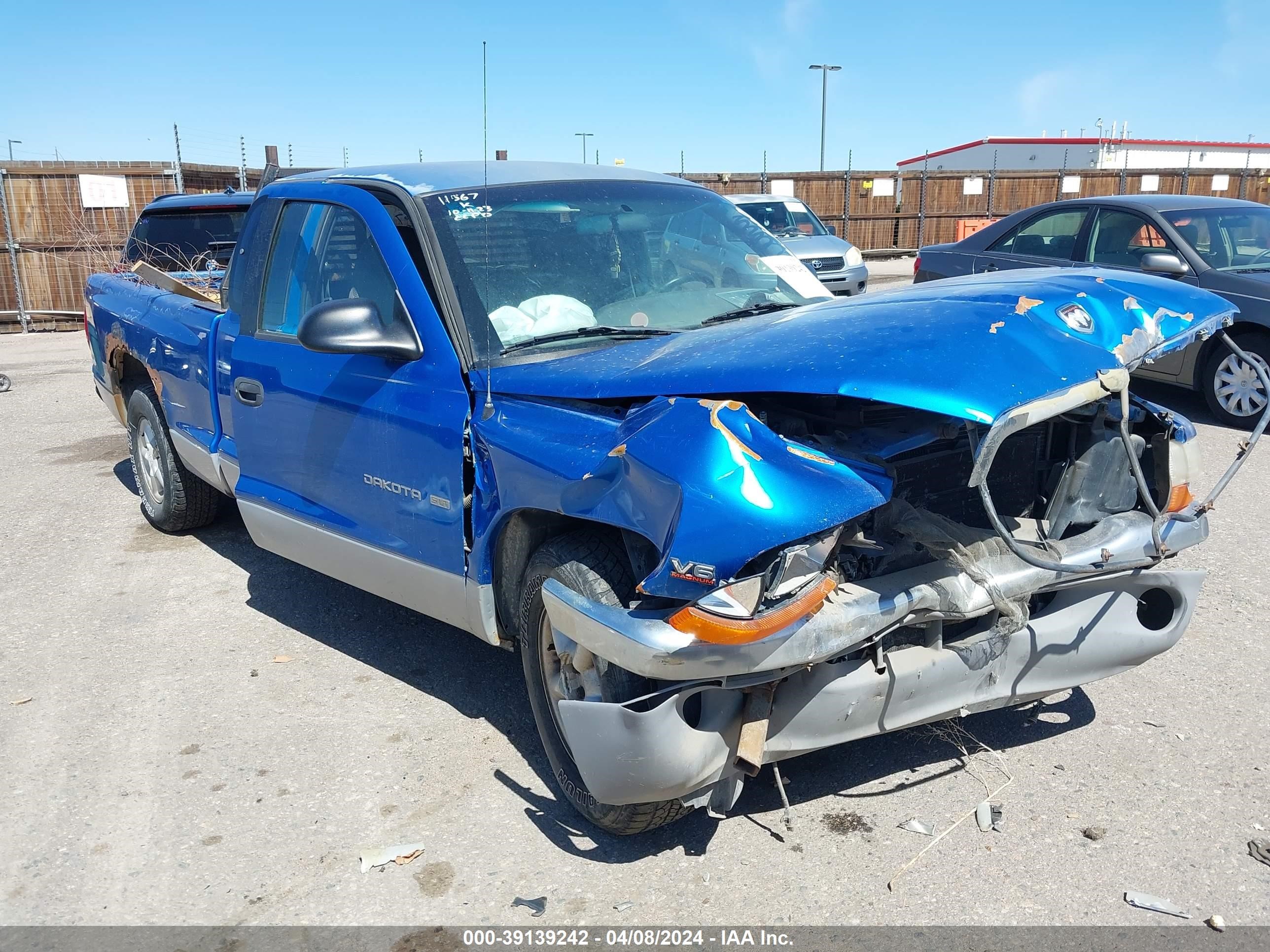 DODGE DAKOTA 1998 1b7gl22x0ws579242