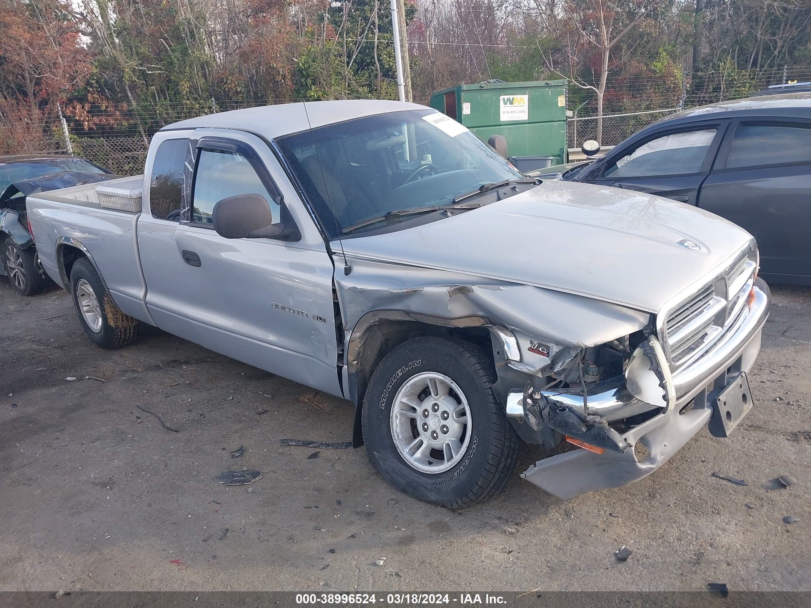 DODGE DAKOTA 2000 1b7gl22x2ys515674