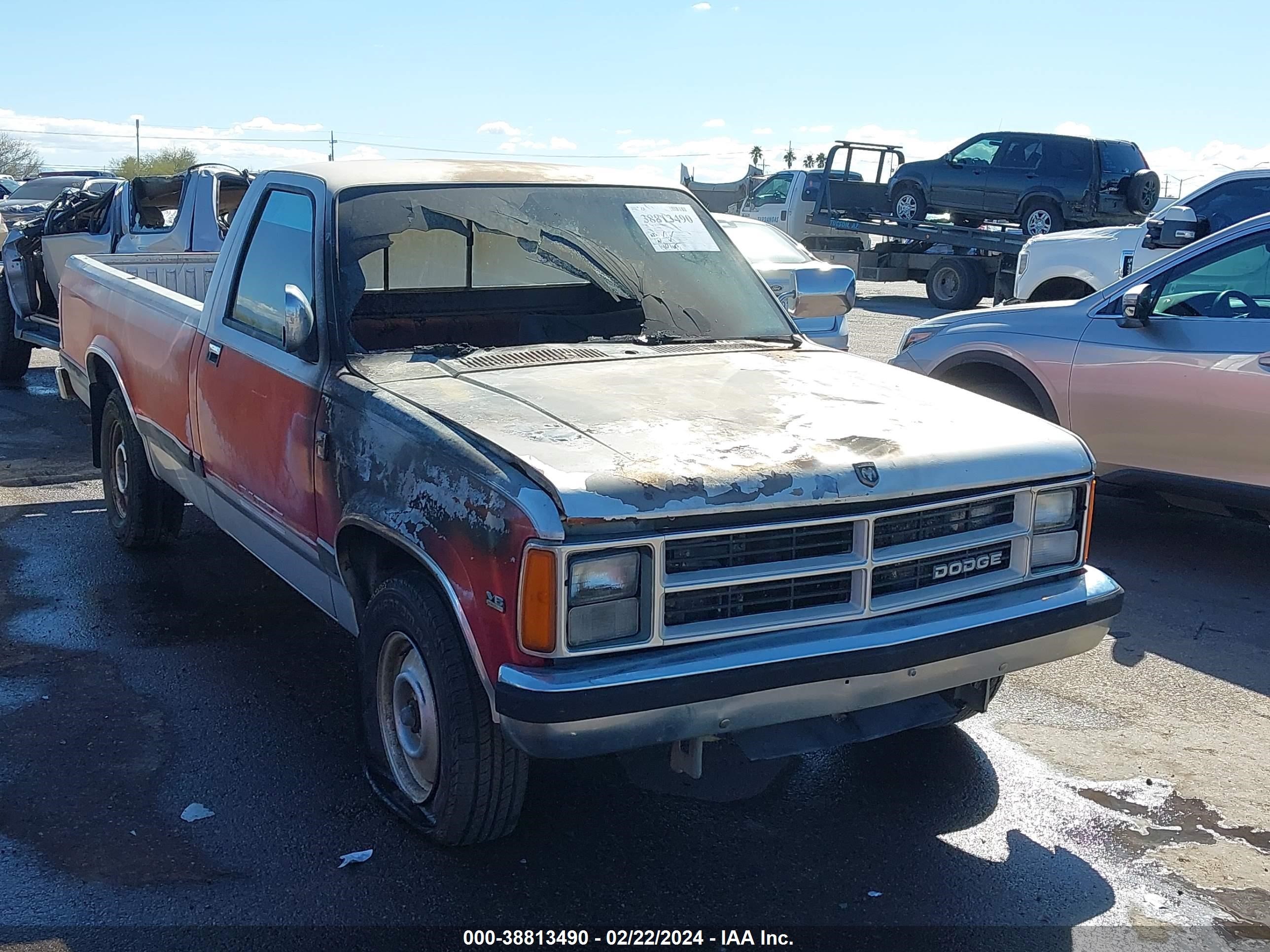 DODGE DAKOTA 1989 1b7gl26x6ks156945