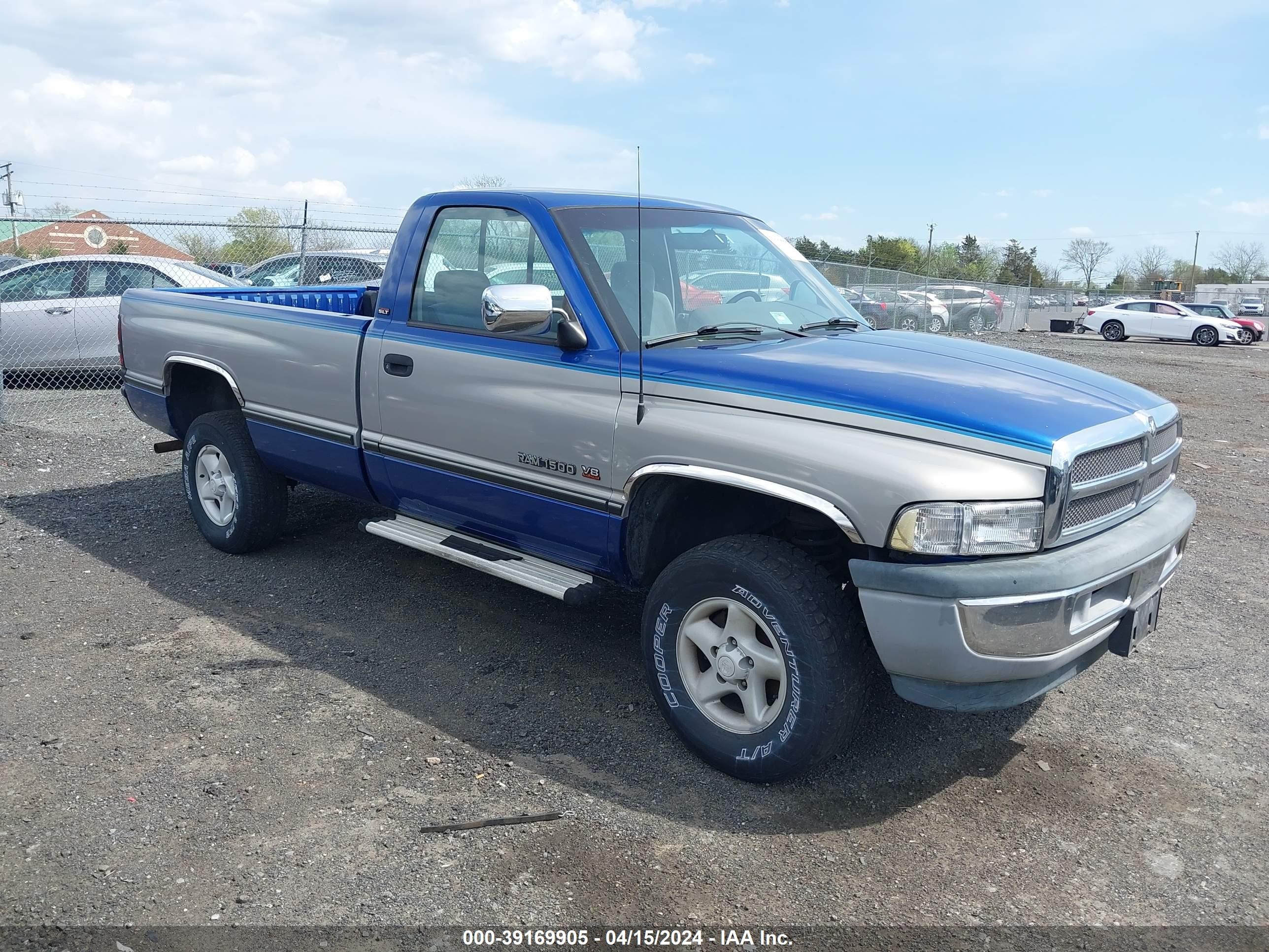 DODGE RAM 1996 1b7hf16y4ts697895