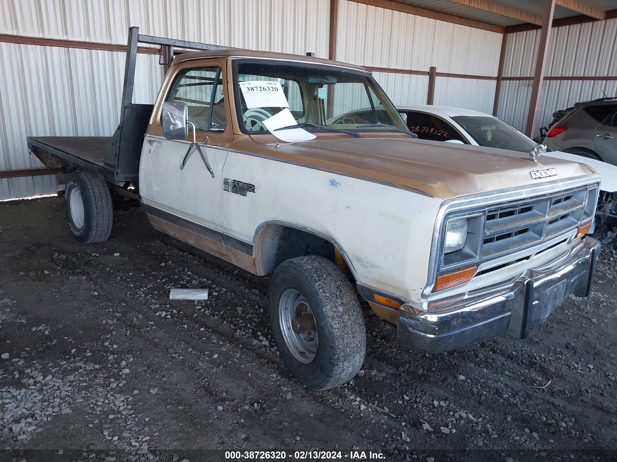 DODGE NULL 1986 1b7hw14w8gs105518