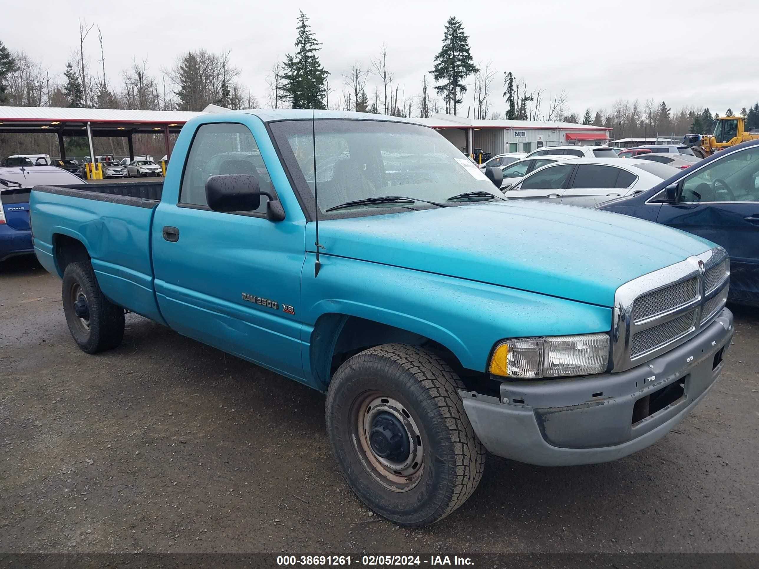 DODGE RAM 1996 1b7jc26y8tj193713