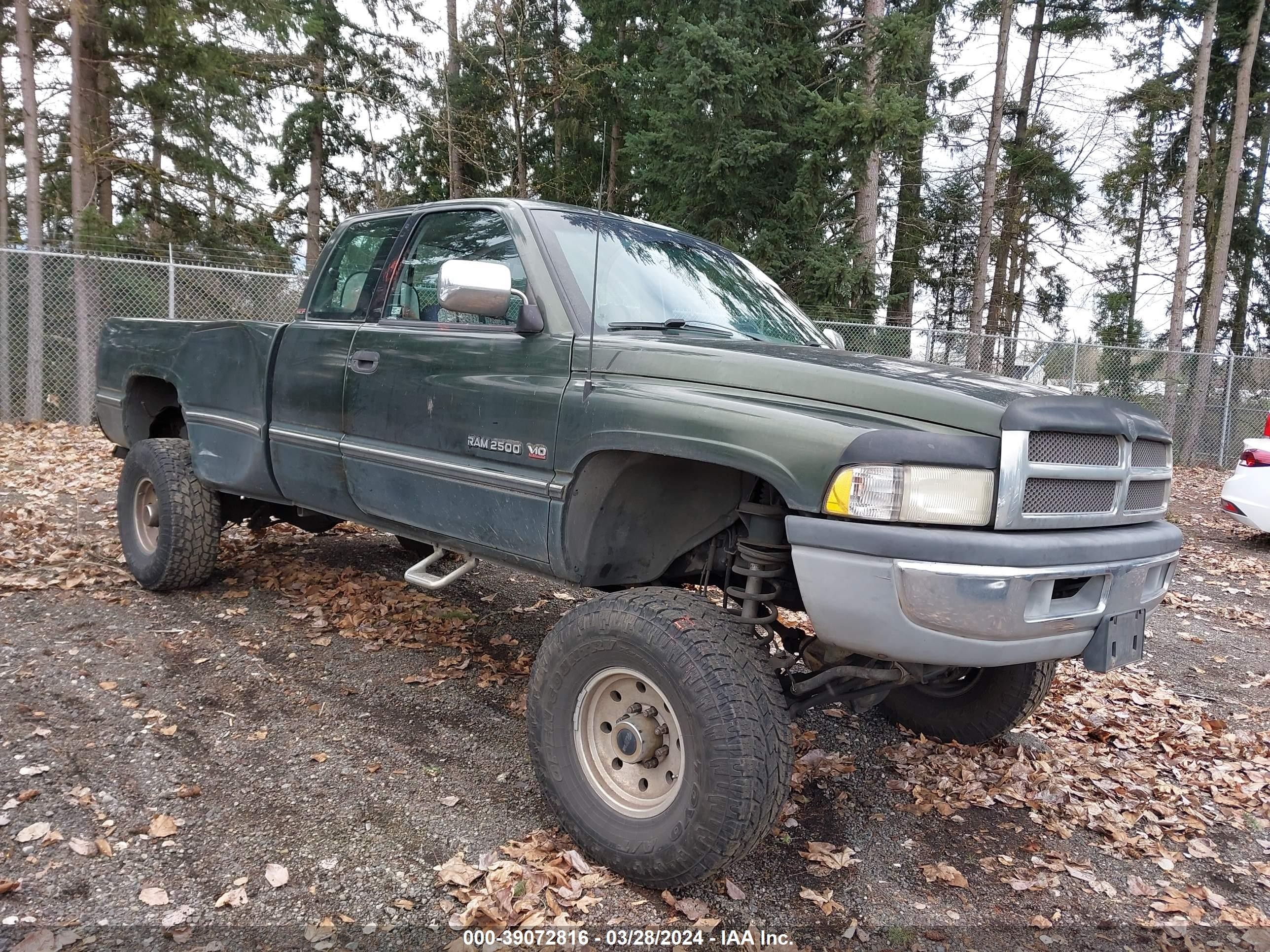 DODGE RAM 1996 1b7kf23wxtj164924