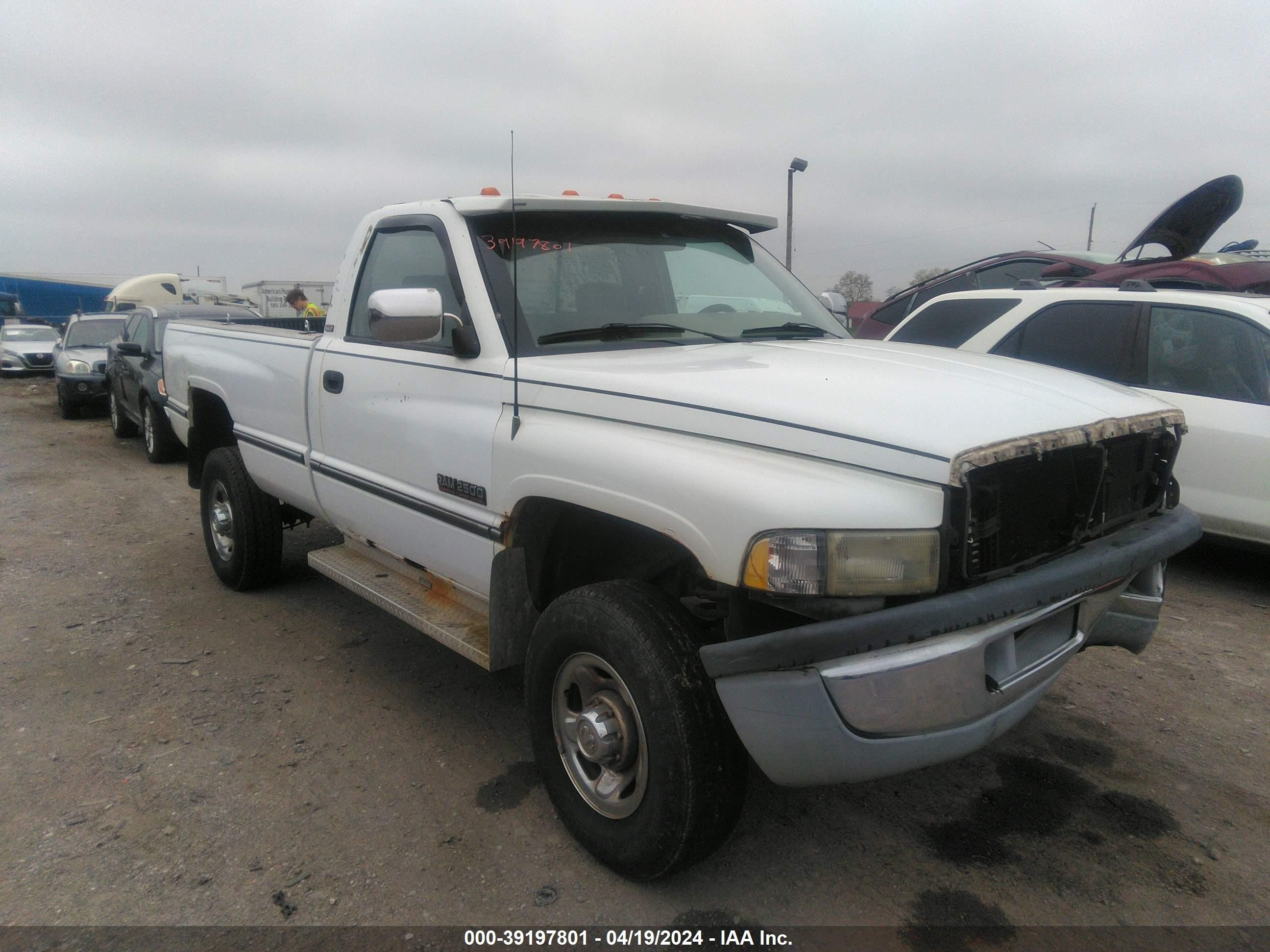 DODGE RAM 1995 1b7kf26c7ss174594