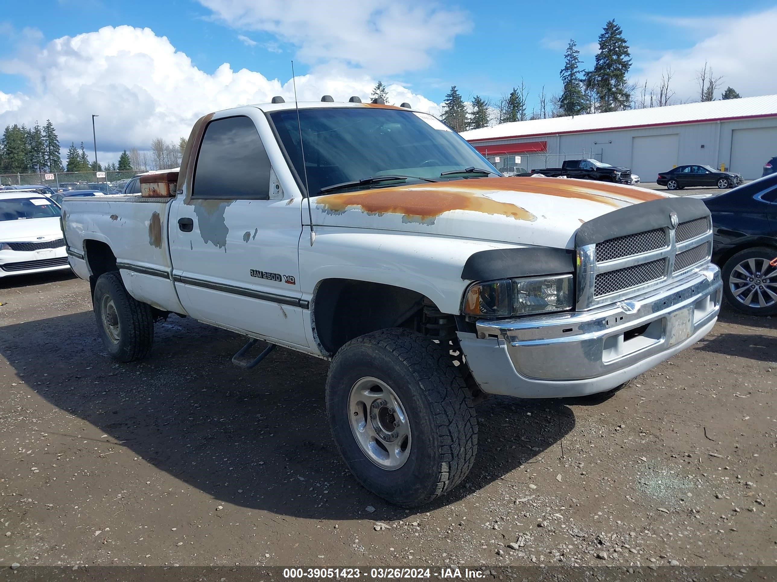 DODGE RAM 1995 1b7kf26w2ss281045