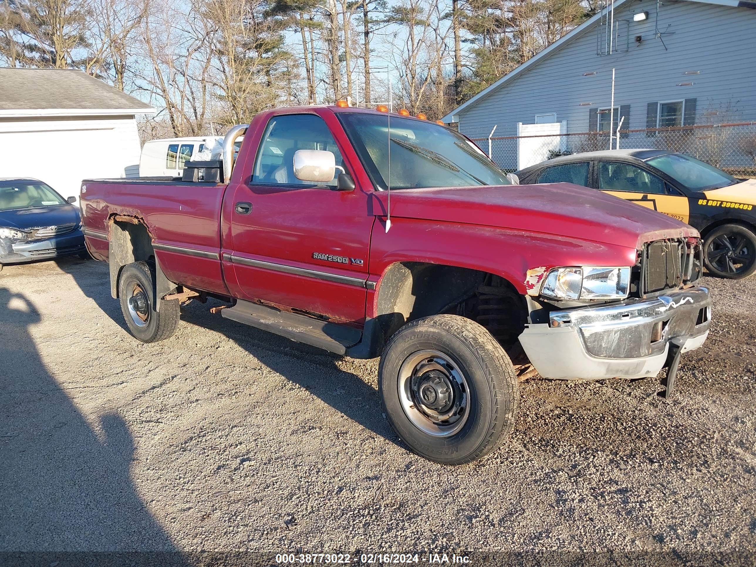 DODGE RAM 1995 1b7kf26w3ss288117