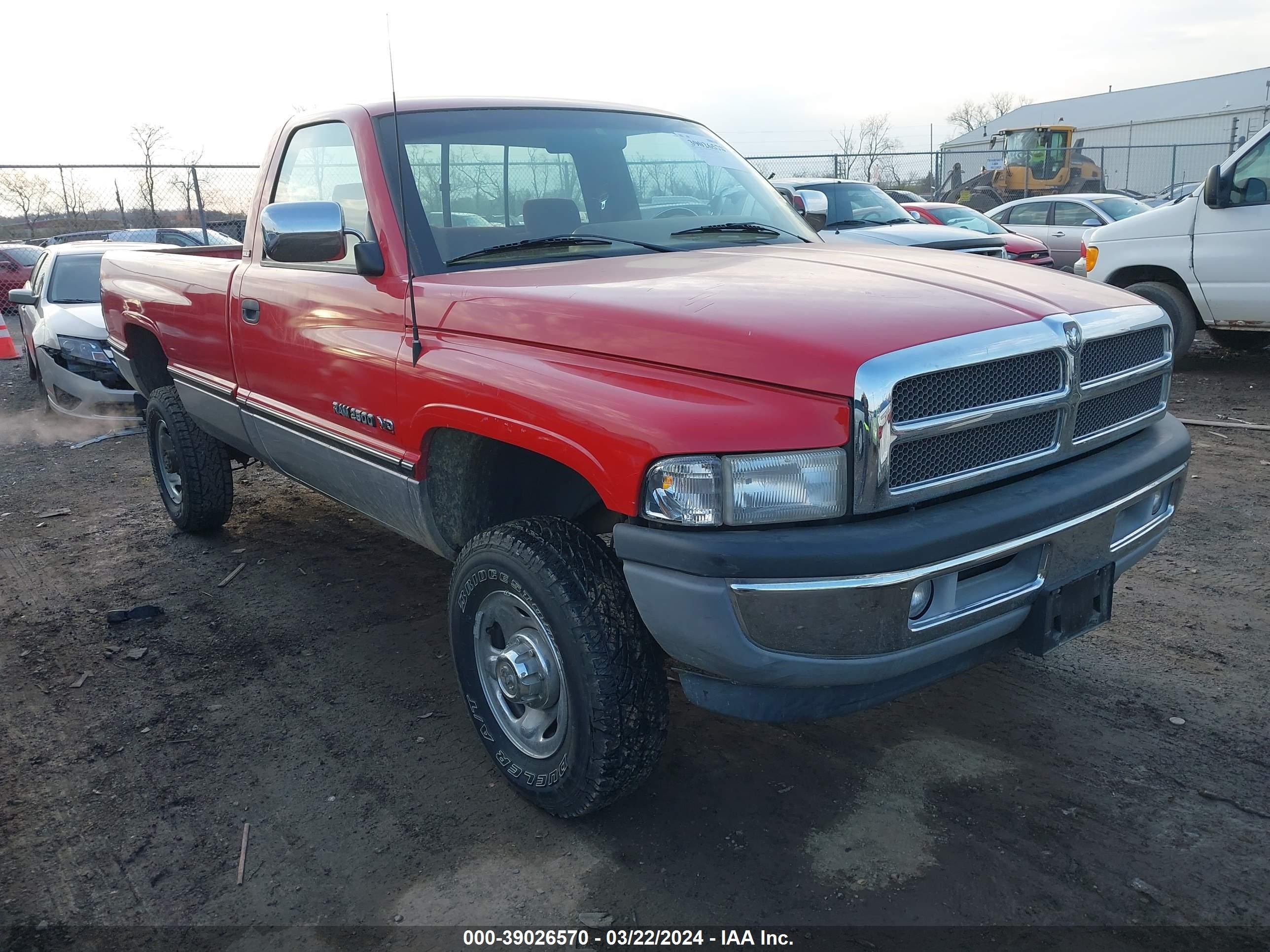 DODGE RAM 1995 1b7kf26w4ss366601