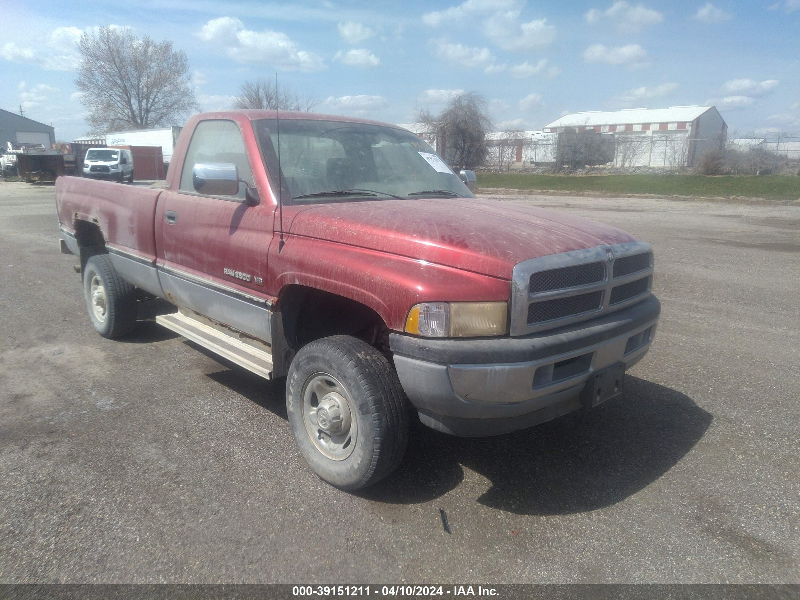 DODGE RAM 1997 1b7kf26z0vj520936