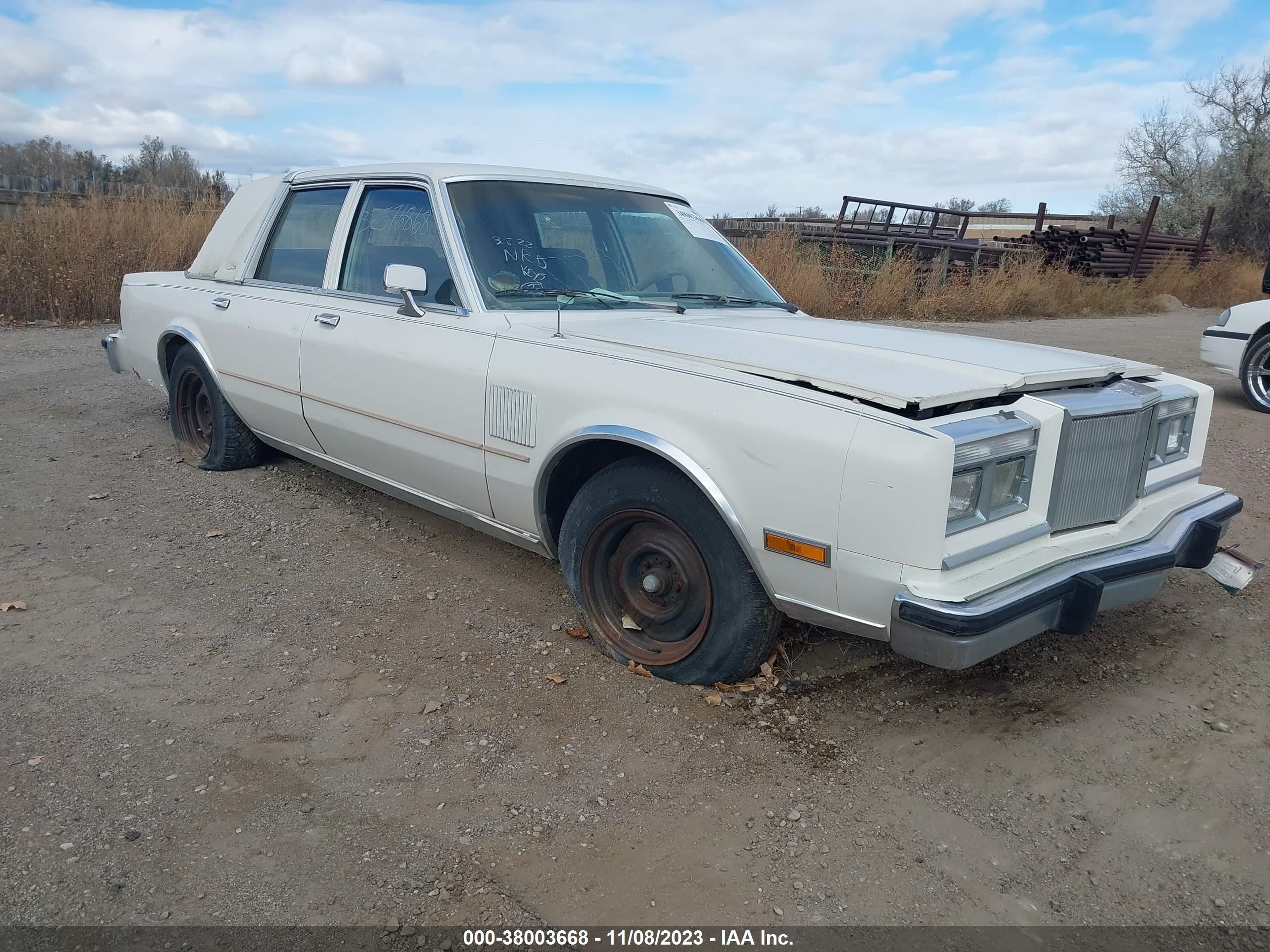 CHRYSLER FIFTH AVENUE 1987 1c3bf66p1hx796411