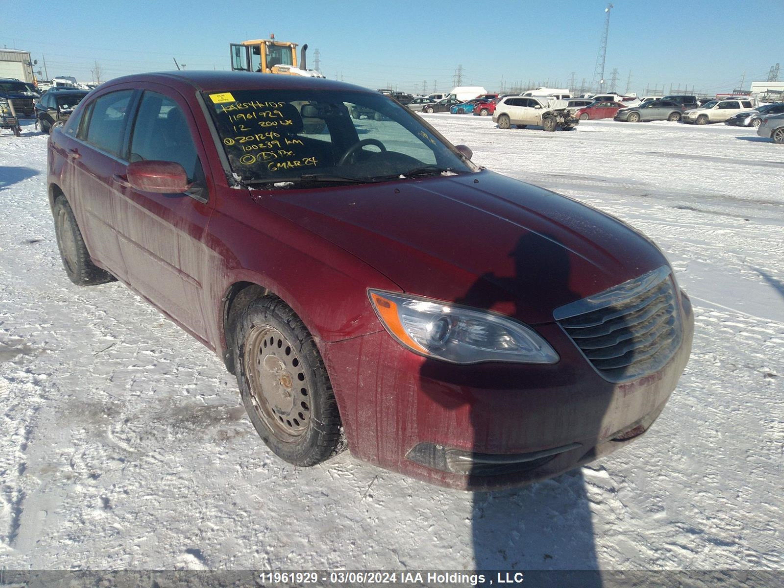 CHRYSLER 200 2012 1c3ccbabxcn201240