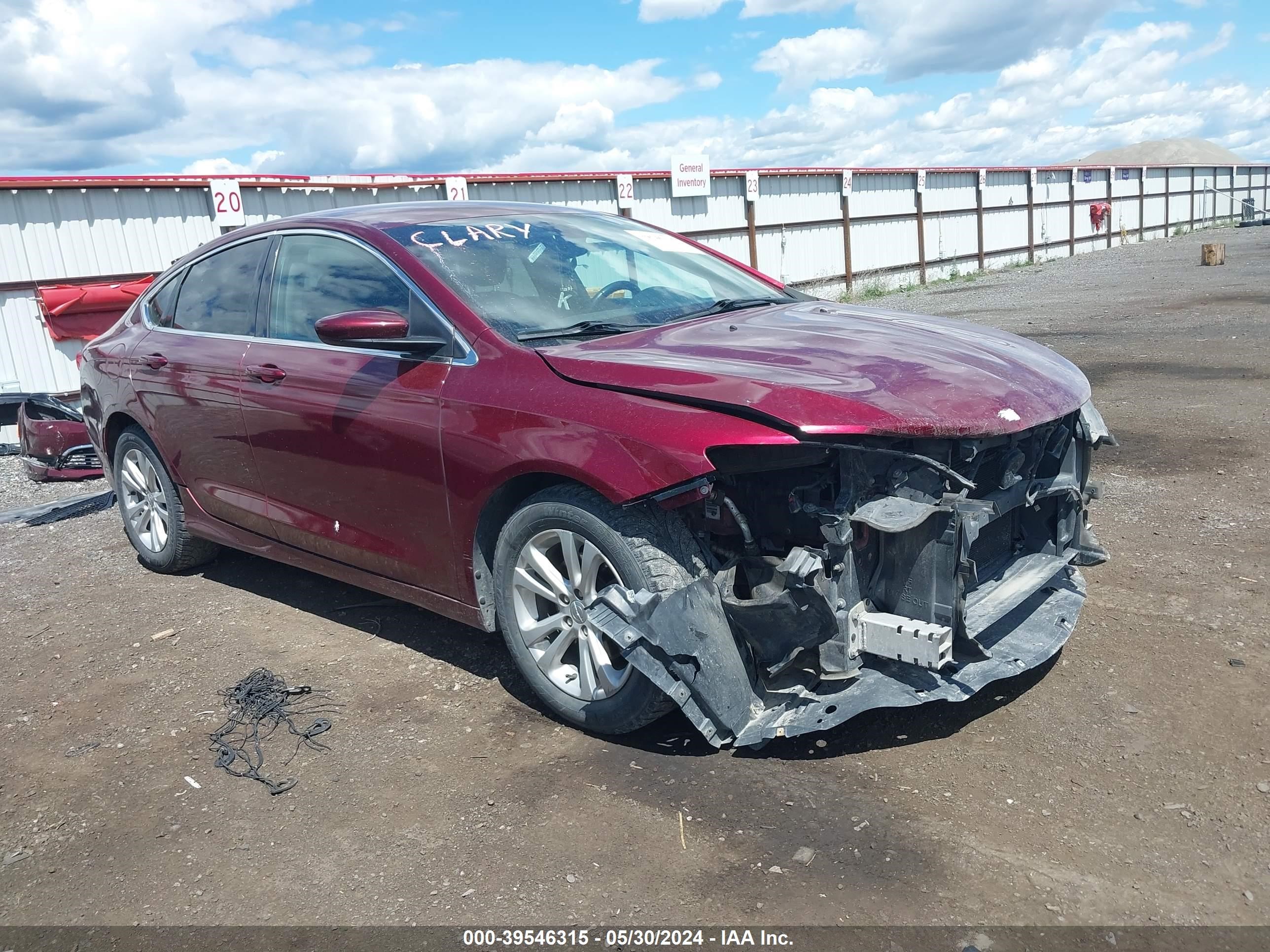 CHRYSLER 200 2015 1c3cccab6fn720649