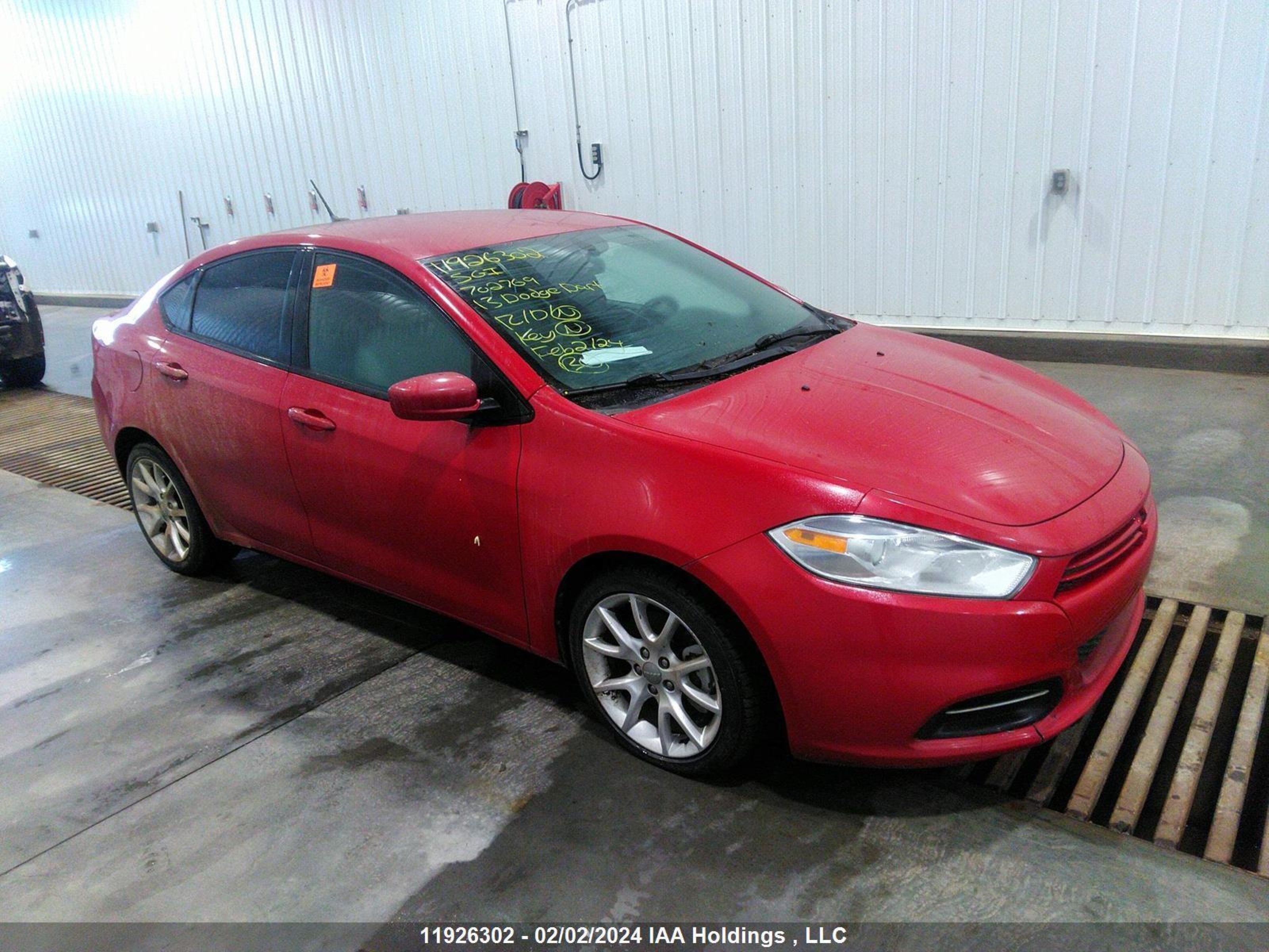 DODGE DART 2013 1c3cdfbh8dd702769