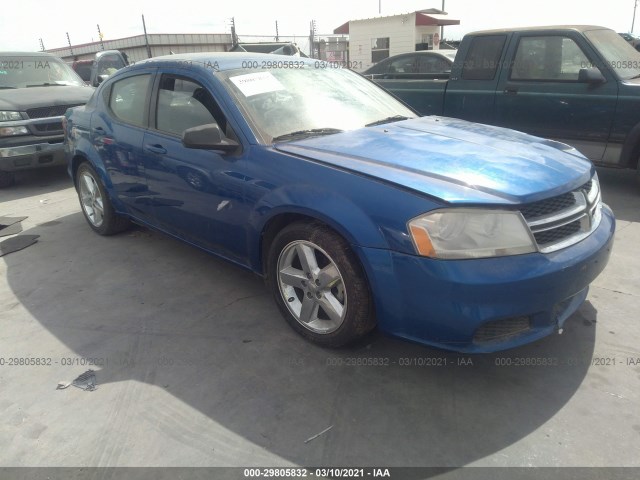 DODGE AVENGER 2013 1c3cdzab0dn616347