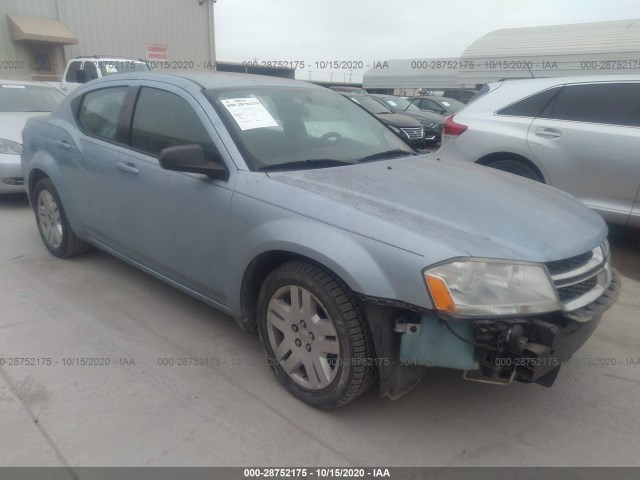 DODGE AVENGER 2013 1c3cdzab0dn628966