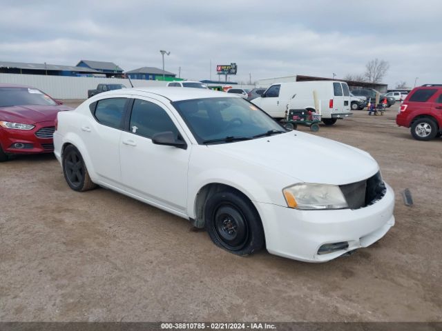 DODGE AVENGER 2013 1c3cdzab3dn661508