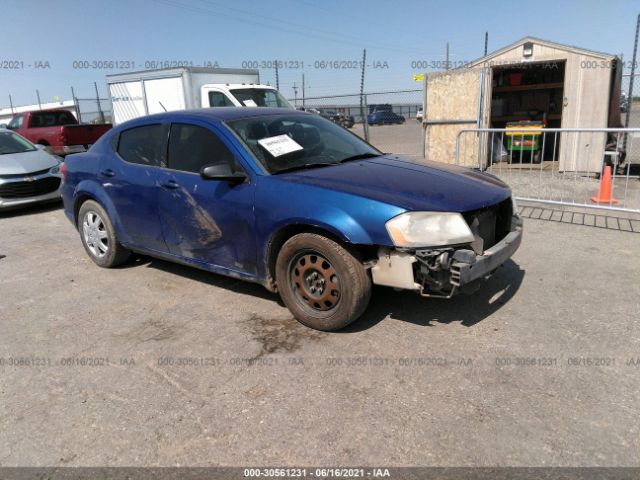 DODGE AVENGER 2013 1c3cdzab4dn613595