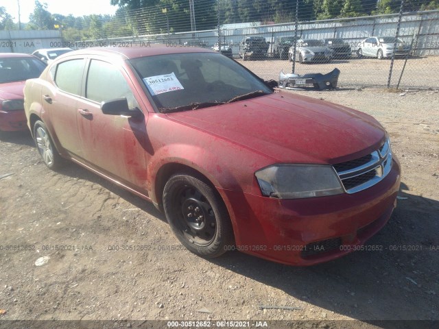 DODGE AVENGER 2013 1c3cdzab4dn753582