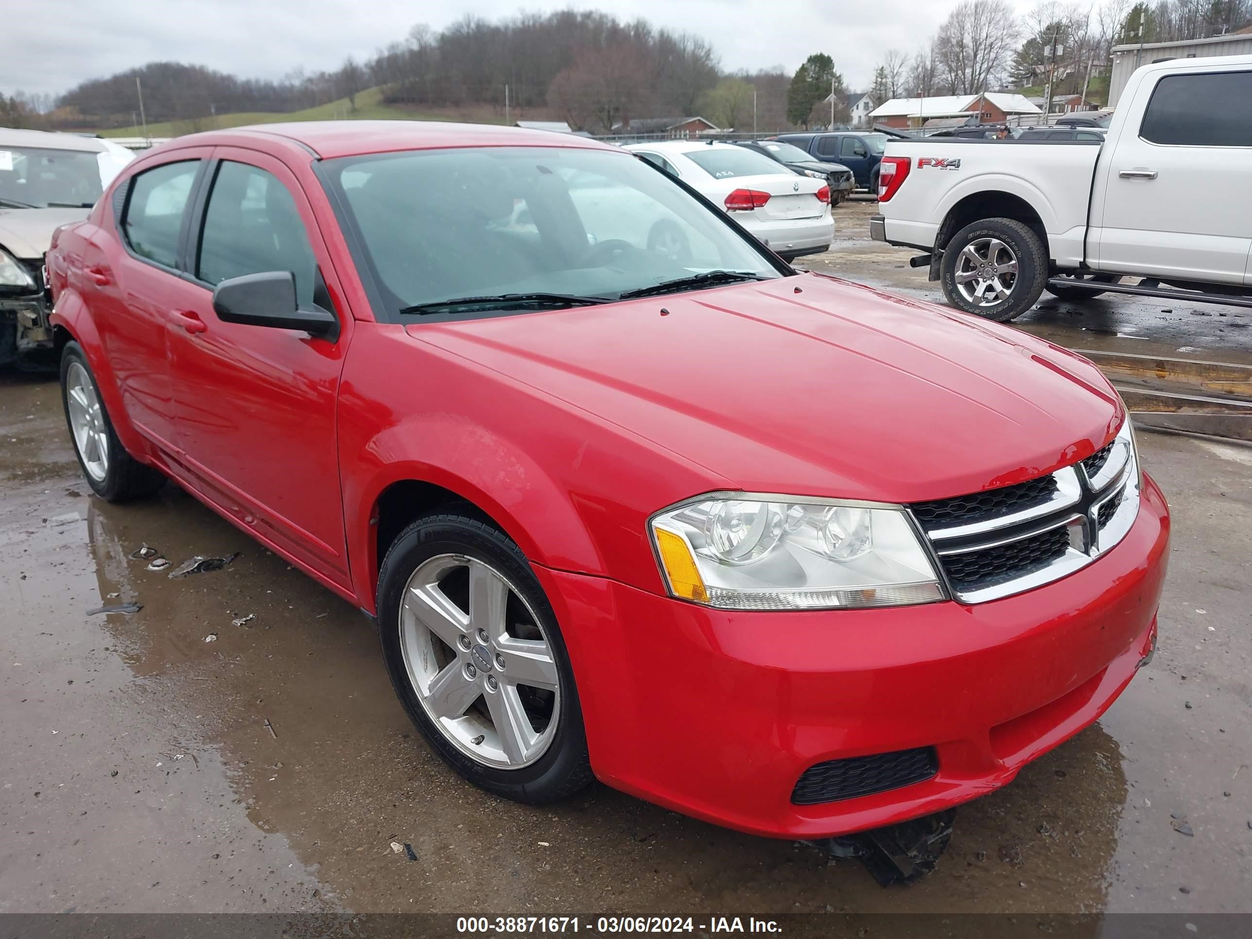 DODGE AVENGER 2013 1c3cdzab5dn643317