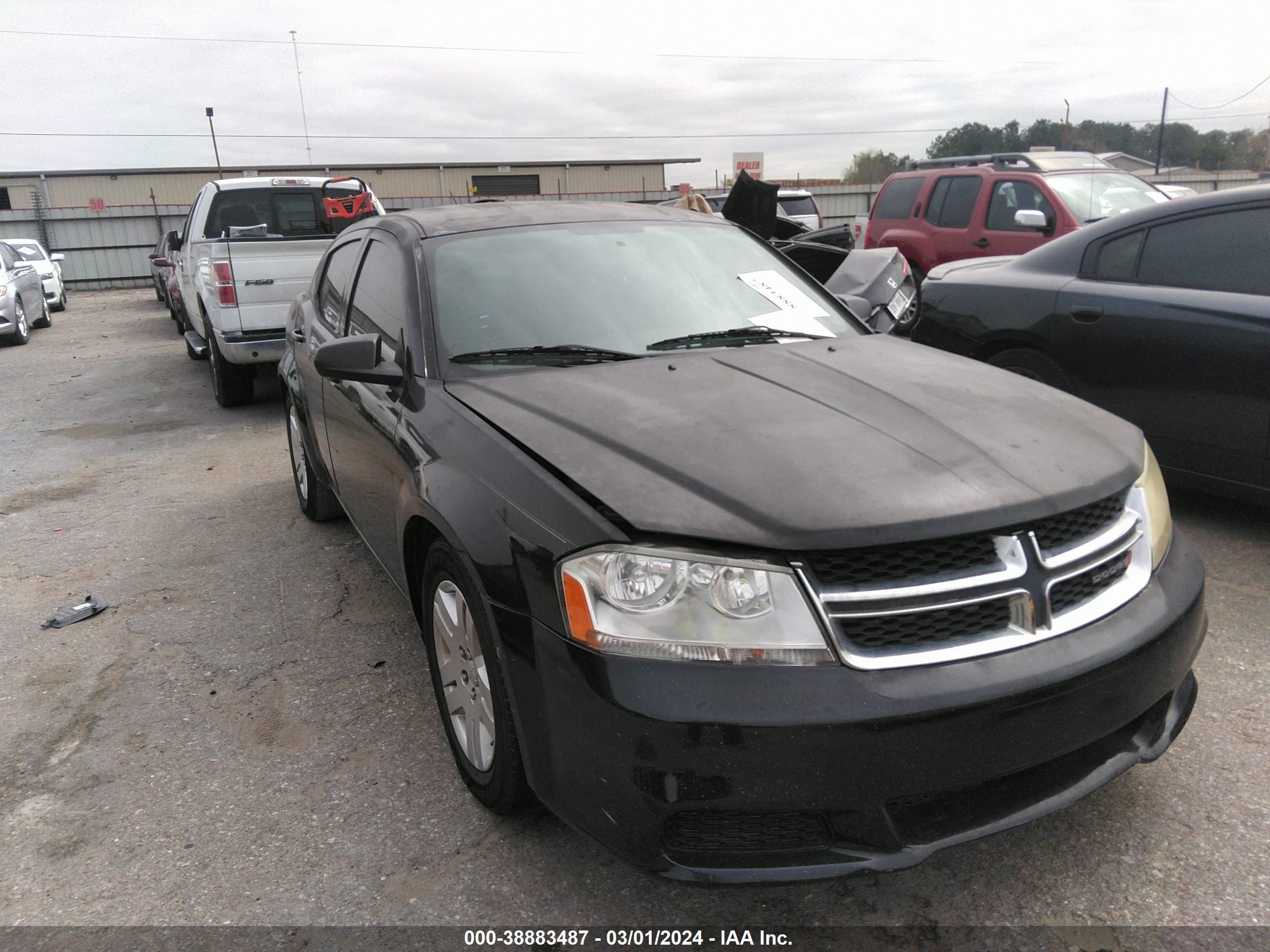 DODGE AVENGER 2012 1c3cdzab6cn324619