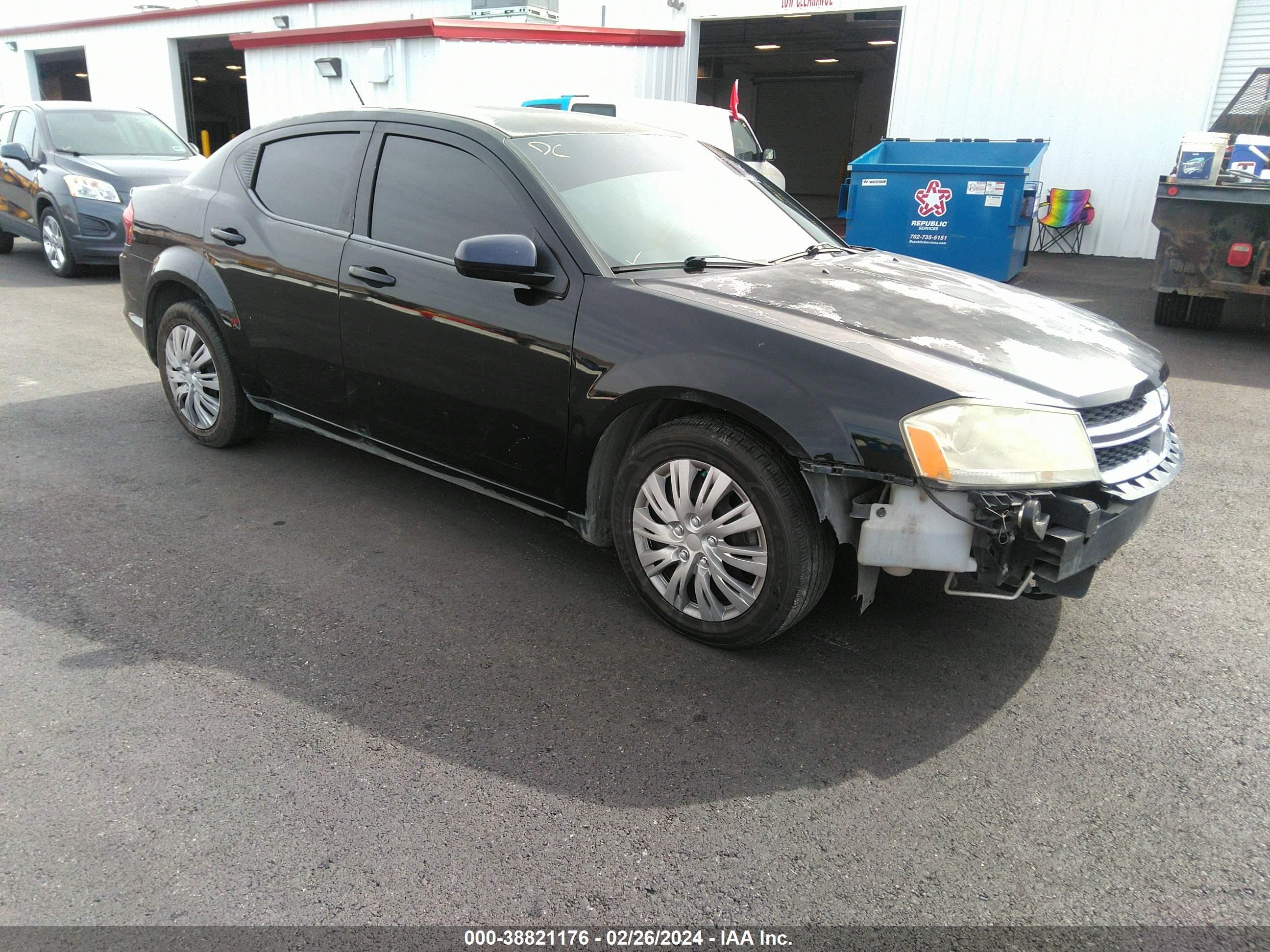 DODGE AVENGER 2013 1c3cdzab7dn650687