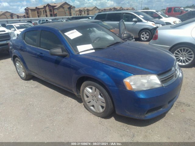 DODGE AVENGER 2012 1c3cdzab9cn221307