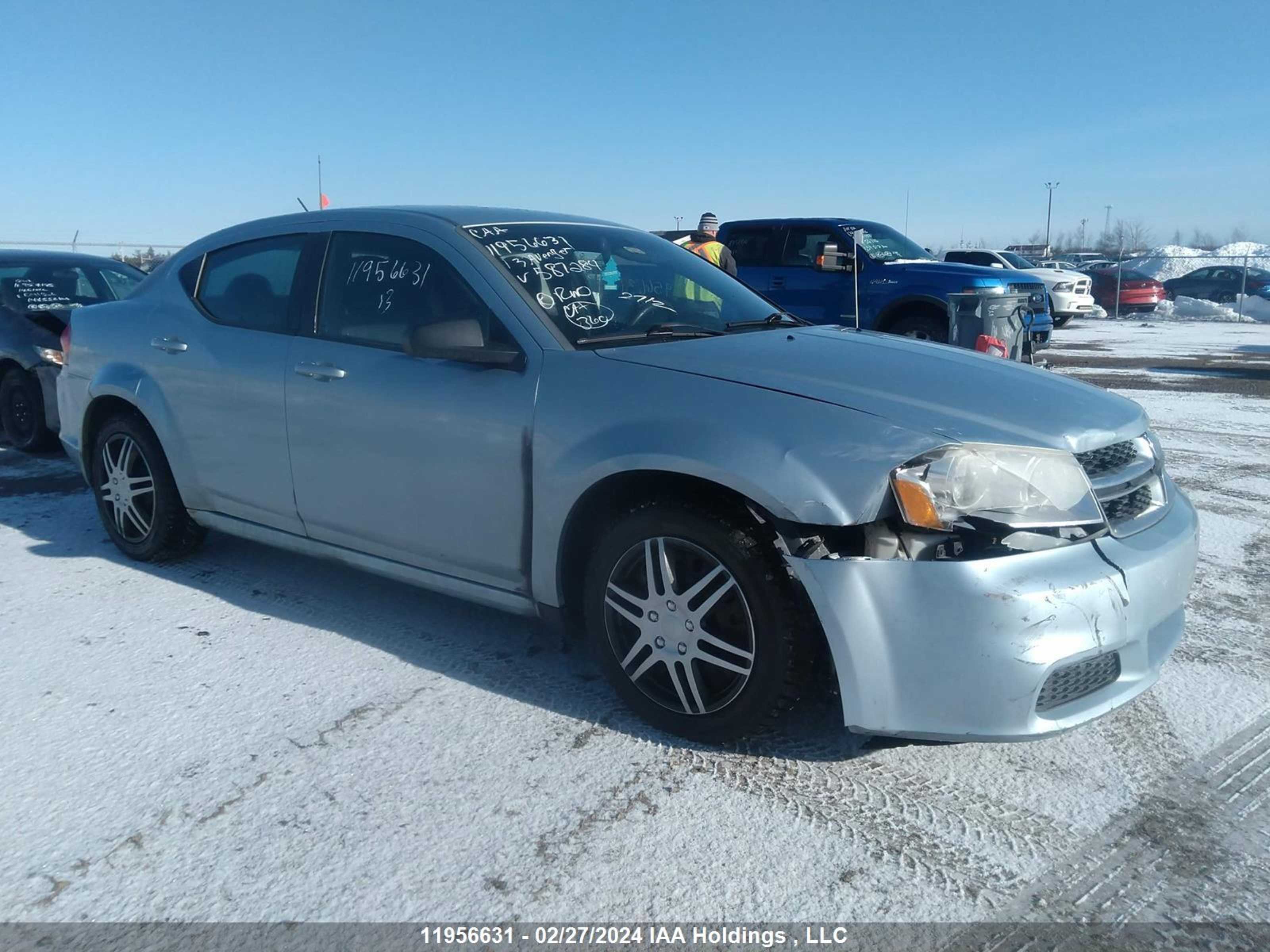 DODGE AVENGER 2013 1c3cdzab9dn587284