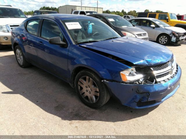 DODGE AVENGER 2013 1c3cdzabxdn613830