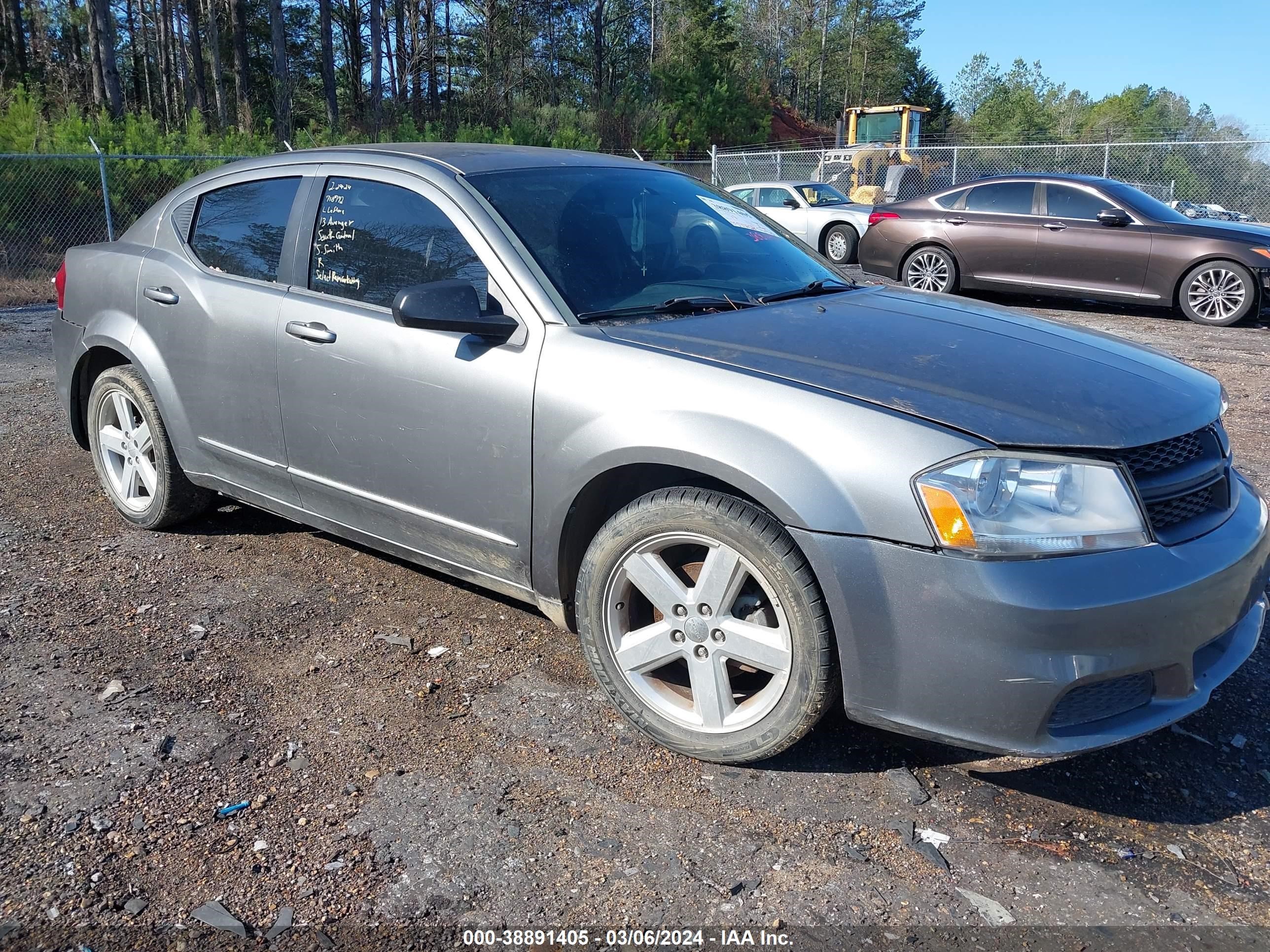 DODGE AVENGER 2013 1c3cdzabxdn718772