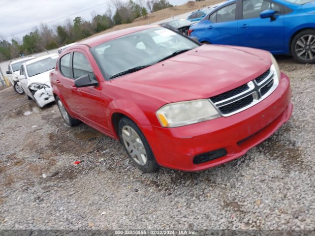 DODGE AVENGER 2012 1c3cdzag3cn309572