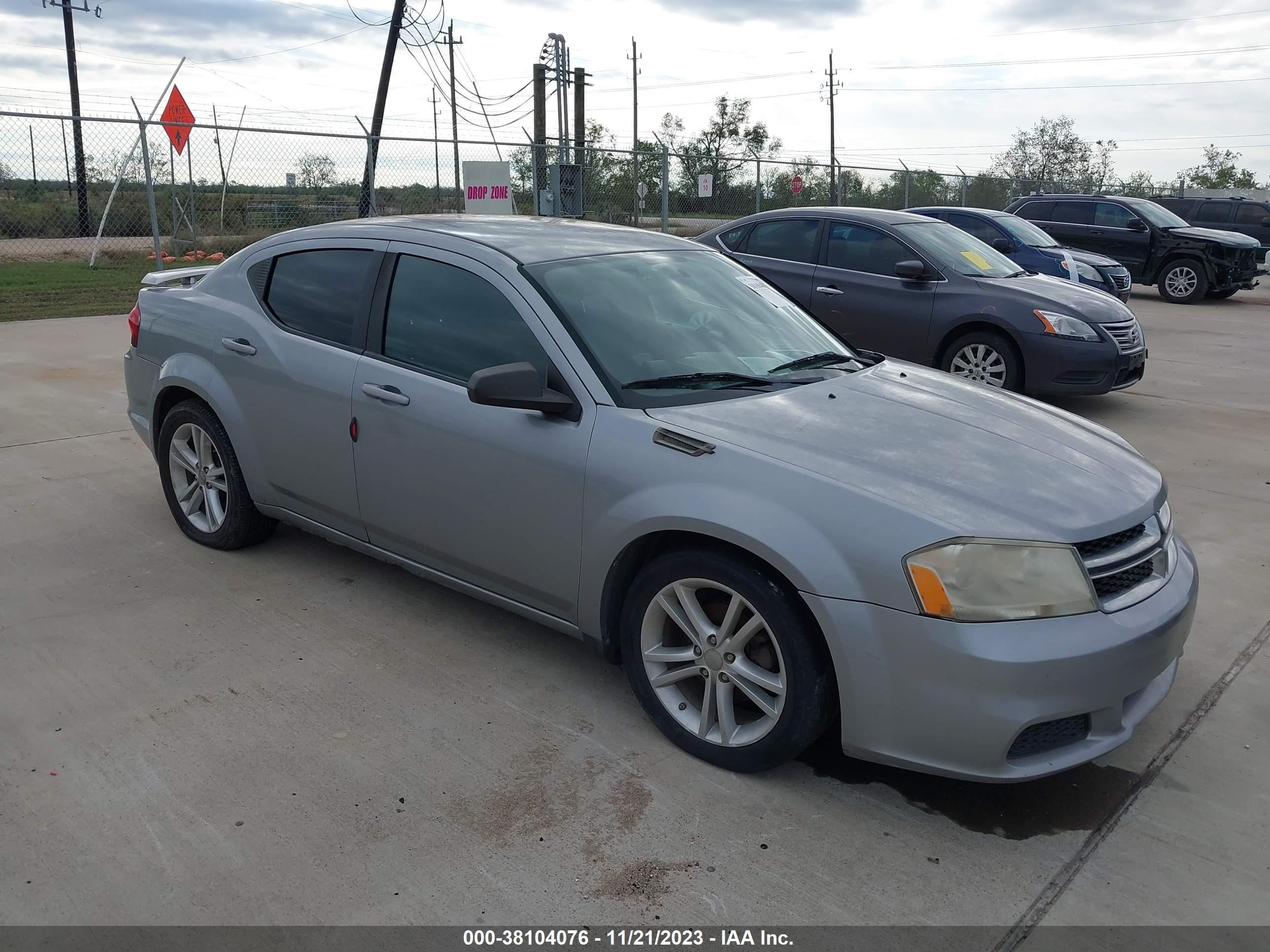 DODGE AVENGER 2013 1c3cdzag4dn657480