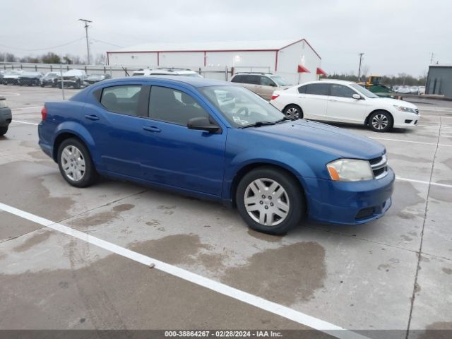 DODGE AVENGER SE 2013 1c3cdzag7dn748582