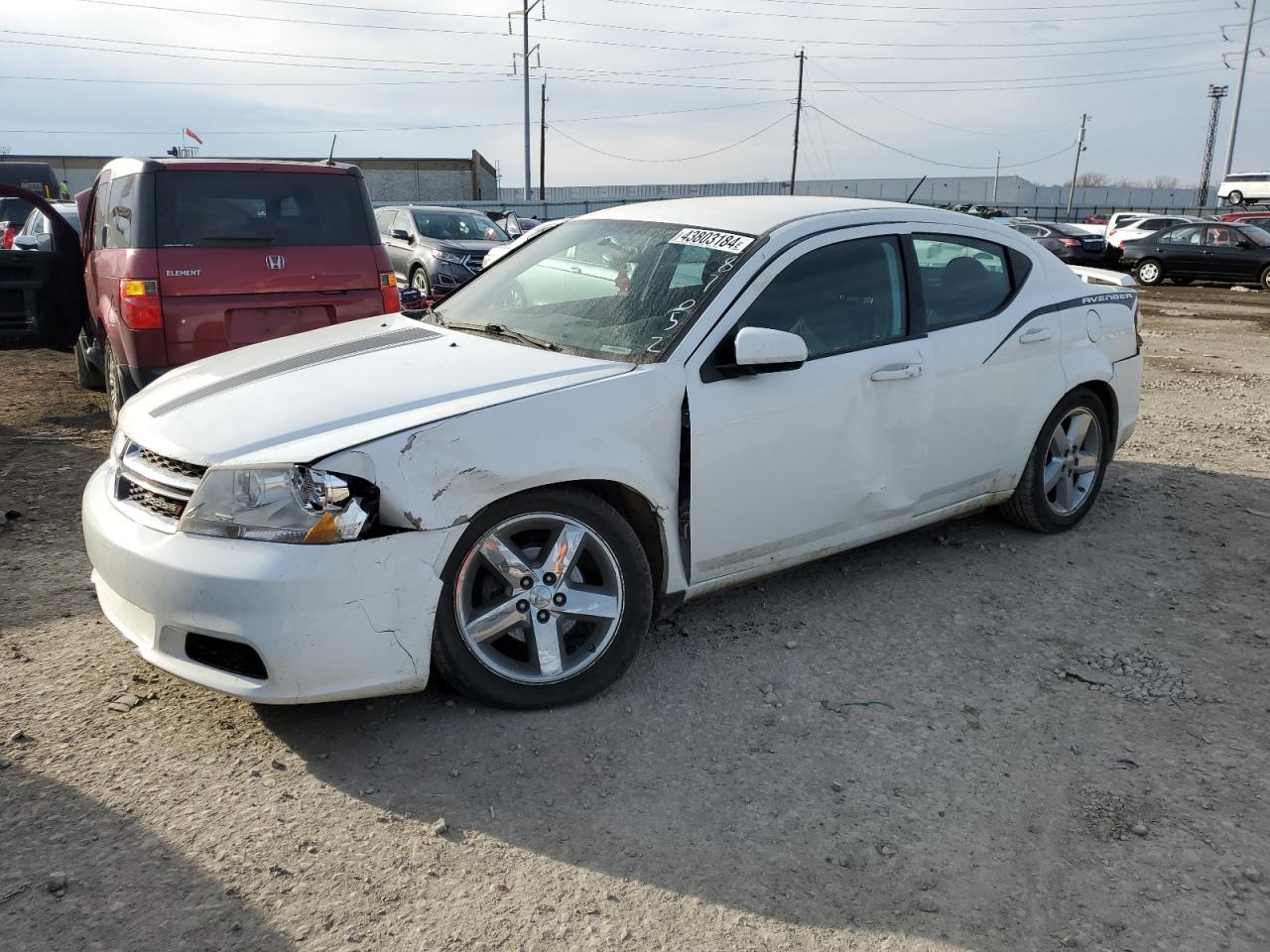 DODGE AVENGER 2012 1c3cdzcb6cn287052