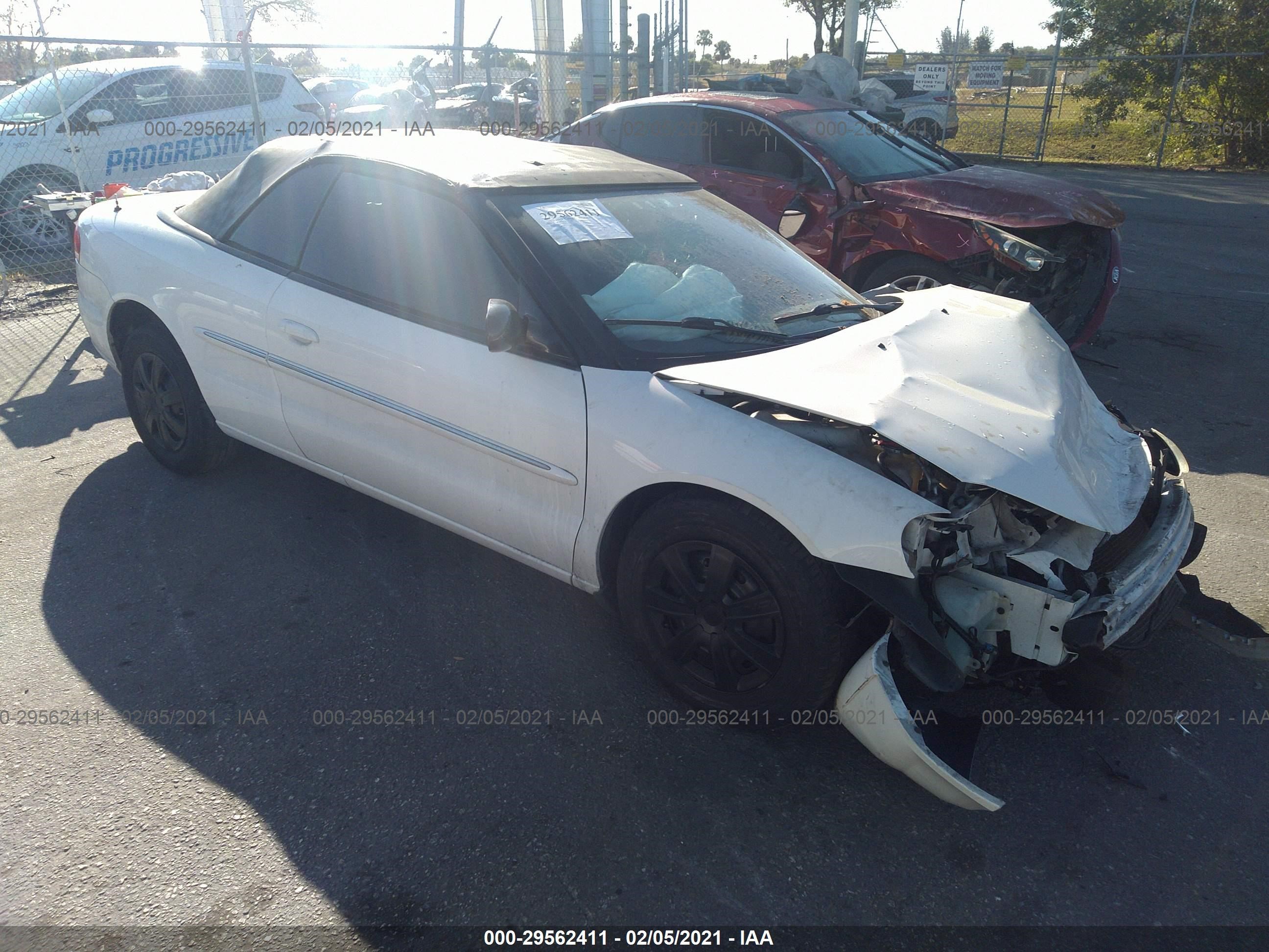 CHRYSLER SEBRING 2002 1c3el45r02n182871