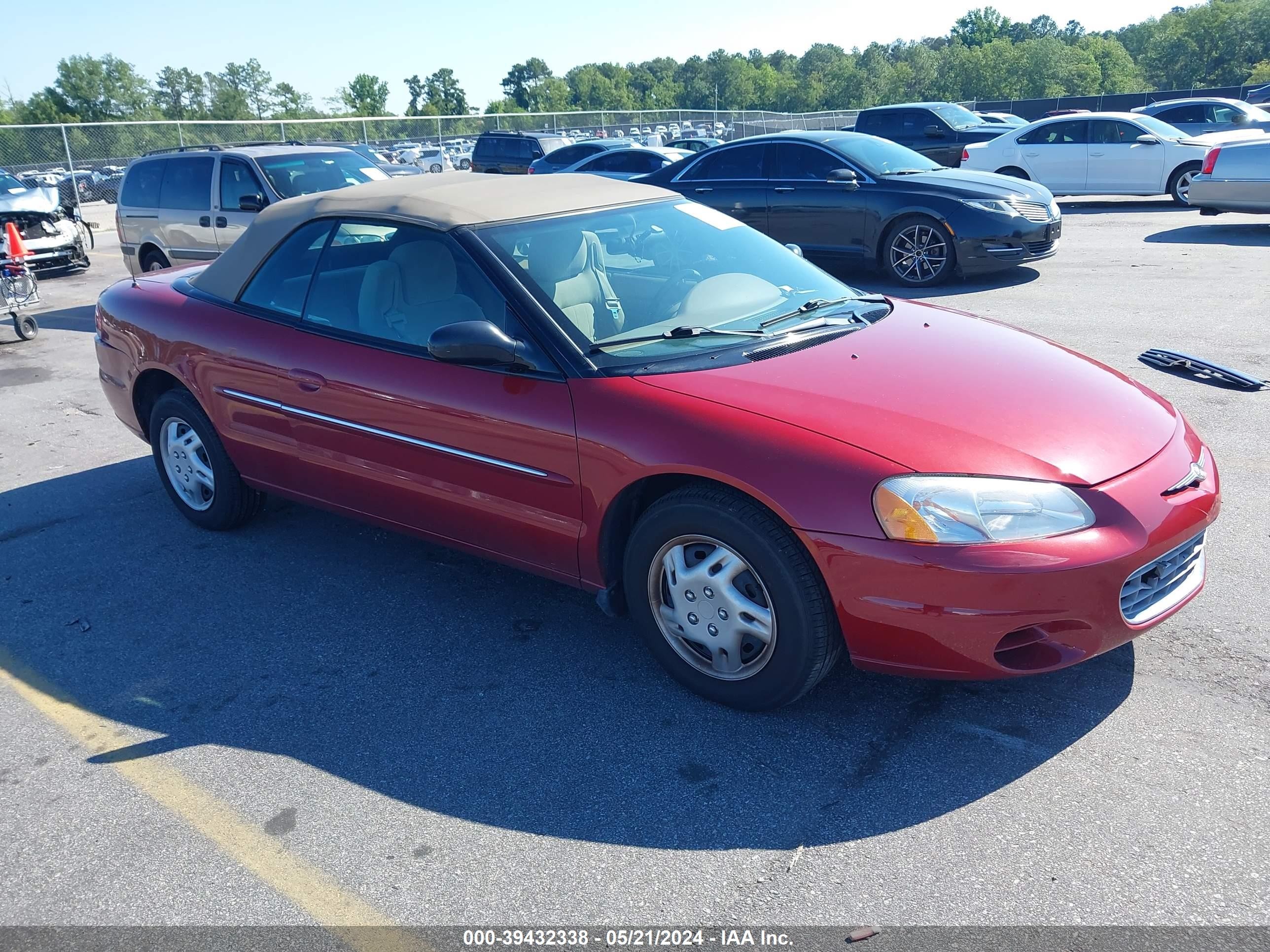 CHRYSLER SEBRING 2002 1c3el45r42n248239