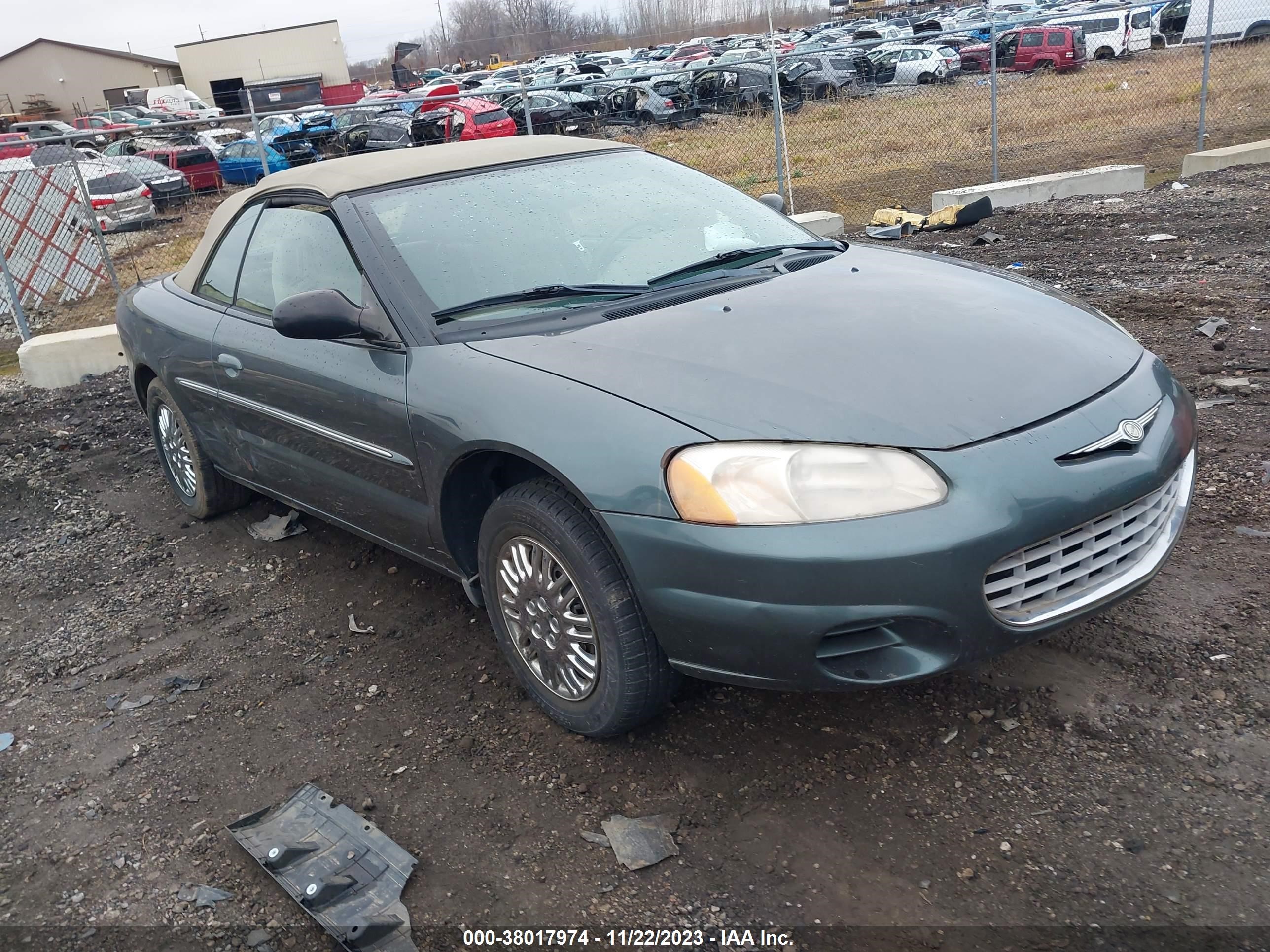 CHRYSLER SEBRING 2002 1c3el45r72n304433