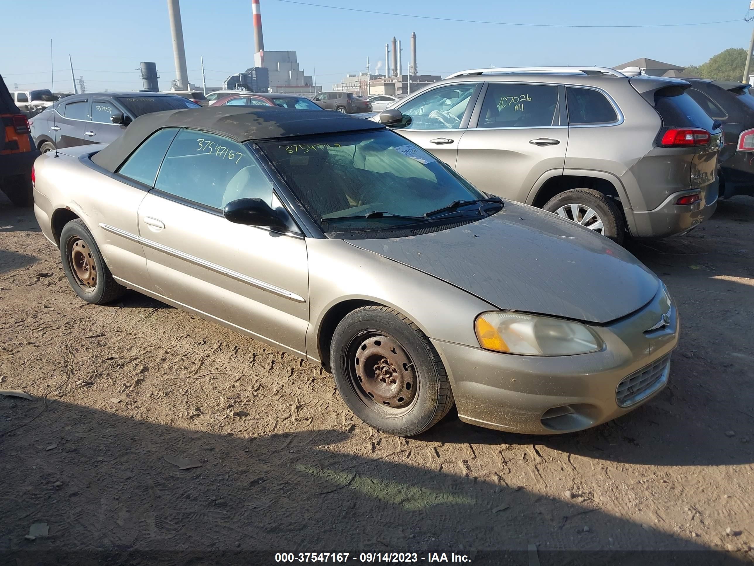 CHRYSLER SEBRING 2002 1c3el45x52n269356