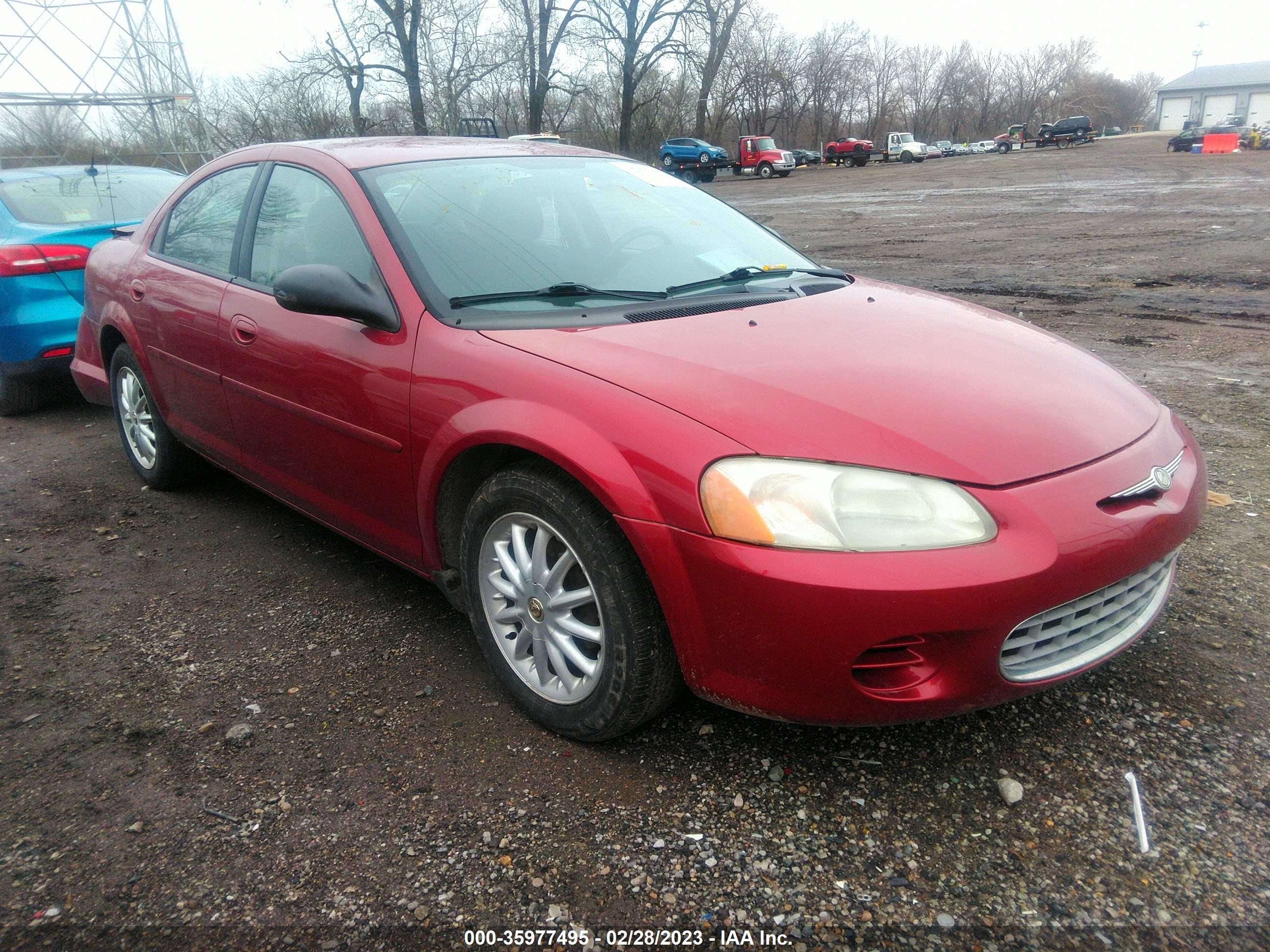 CHRYSLER SEBRING 2002 1c3el46x82n346946