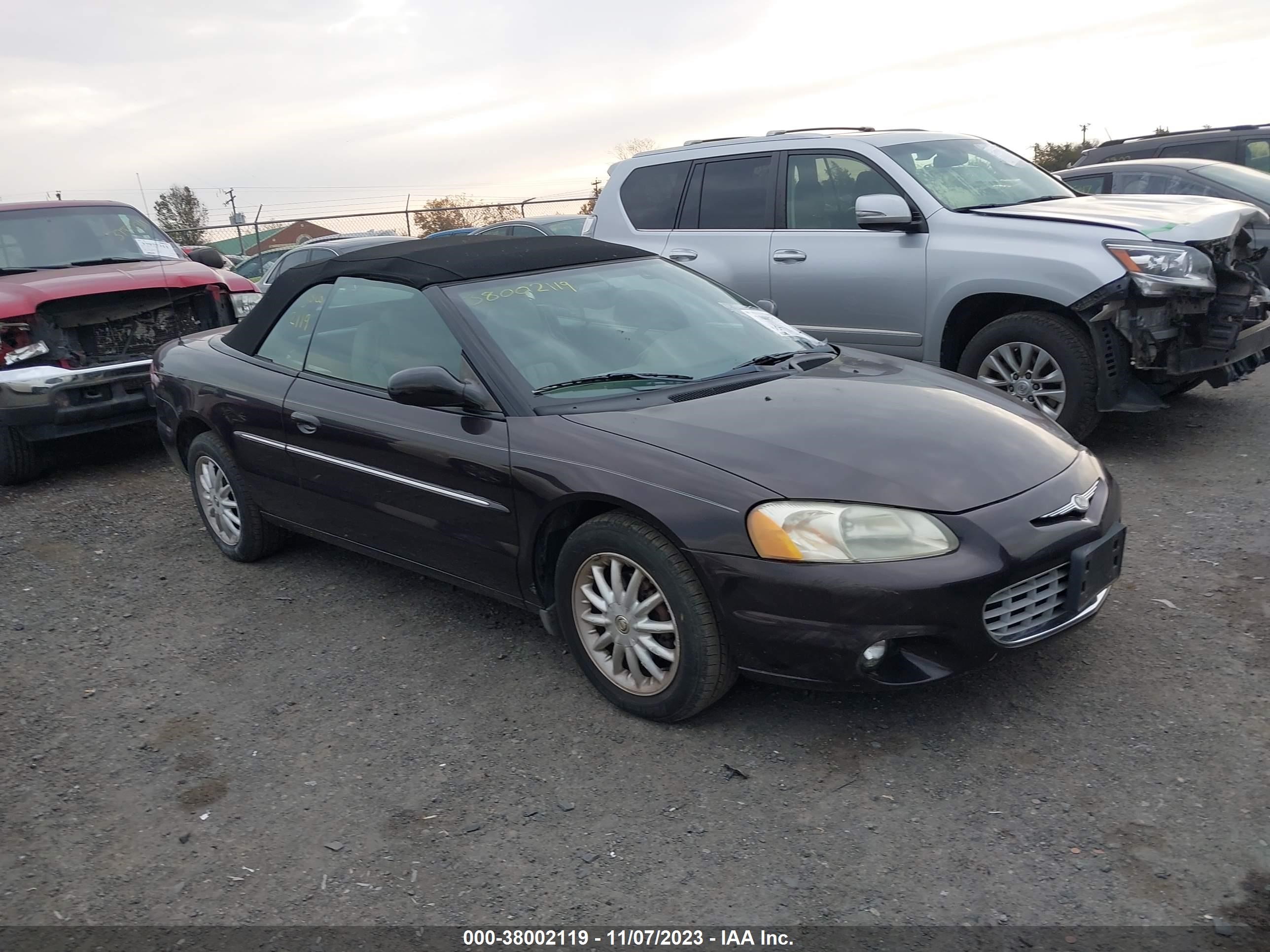 CHRYSLER SEBRING 2002 1c3el55r02n355360