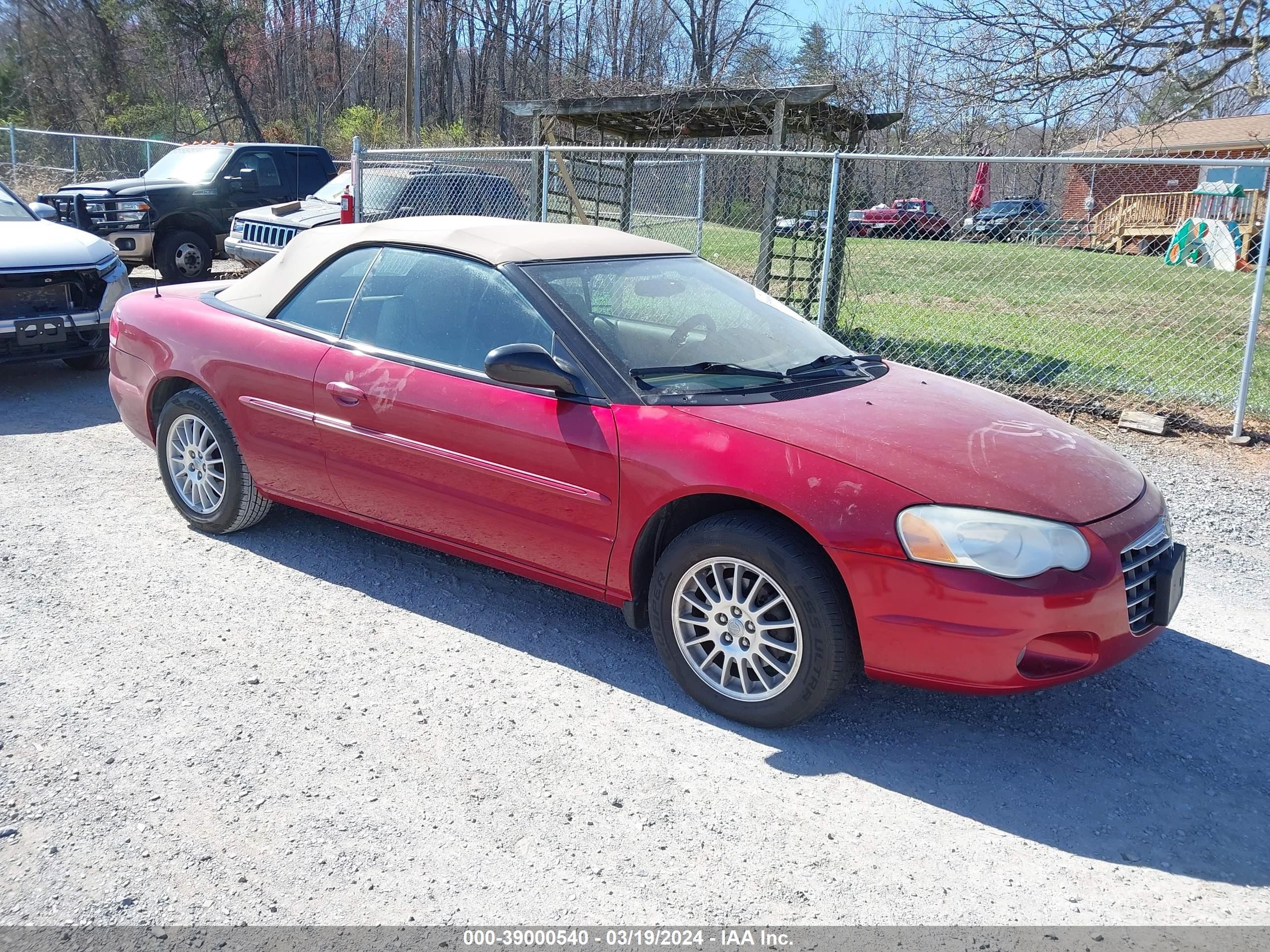 CHRYSLER SEBRING 2004 1c3el55r84n264842