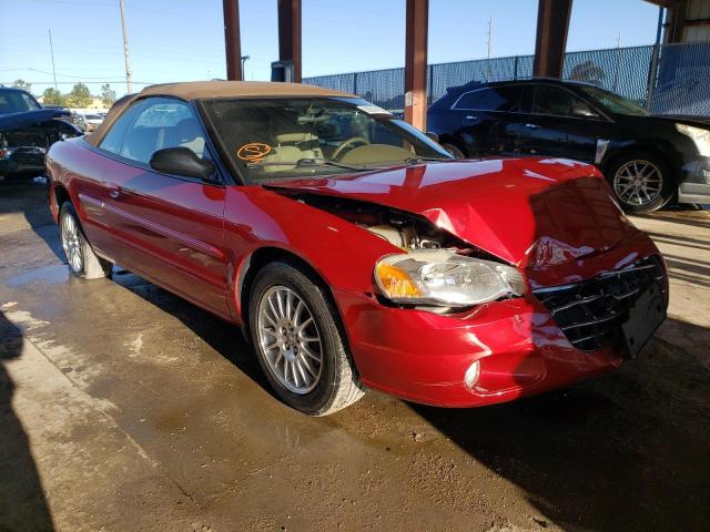 CHRYSLER SEBRING LX 2004 1c3el55rx4n399109