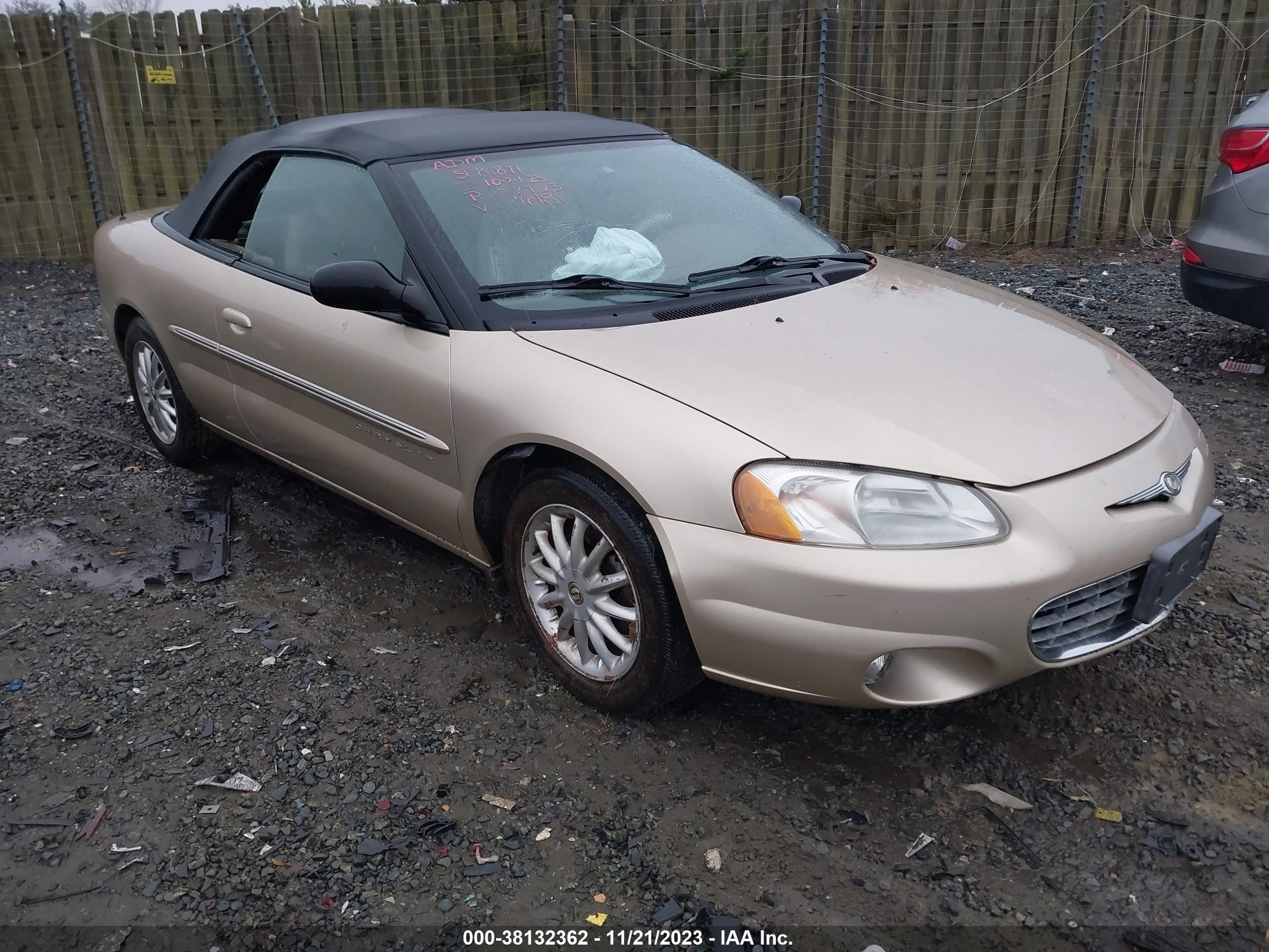 CHRYSLER SEBRING 2001 1c3el55u11n586481