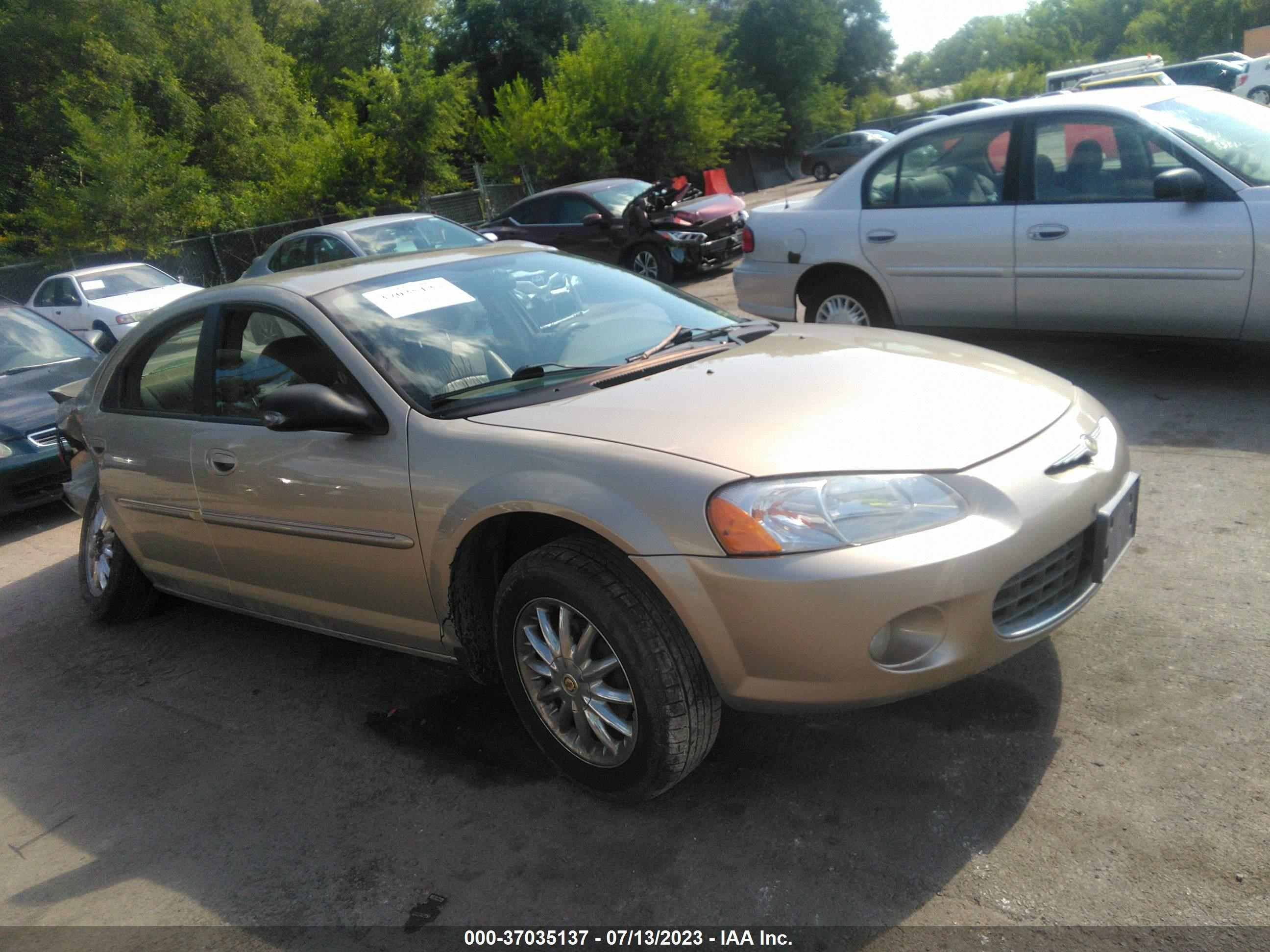 CHRYSLER SEBRING 2002 1c3el56r72n164260