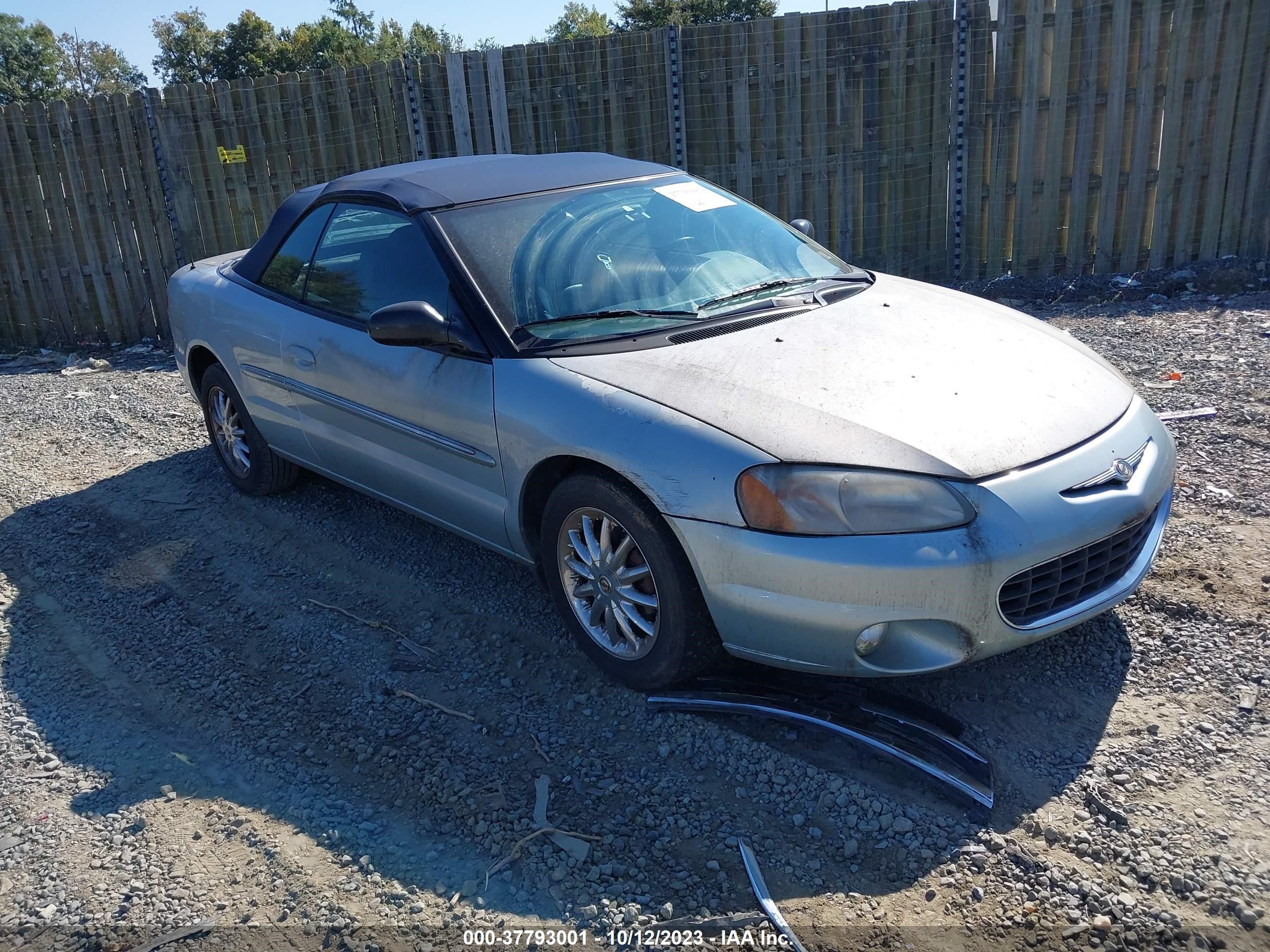 CHRYSLER SEBRING 2002 1c3el65r32n302058