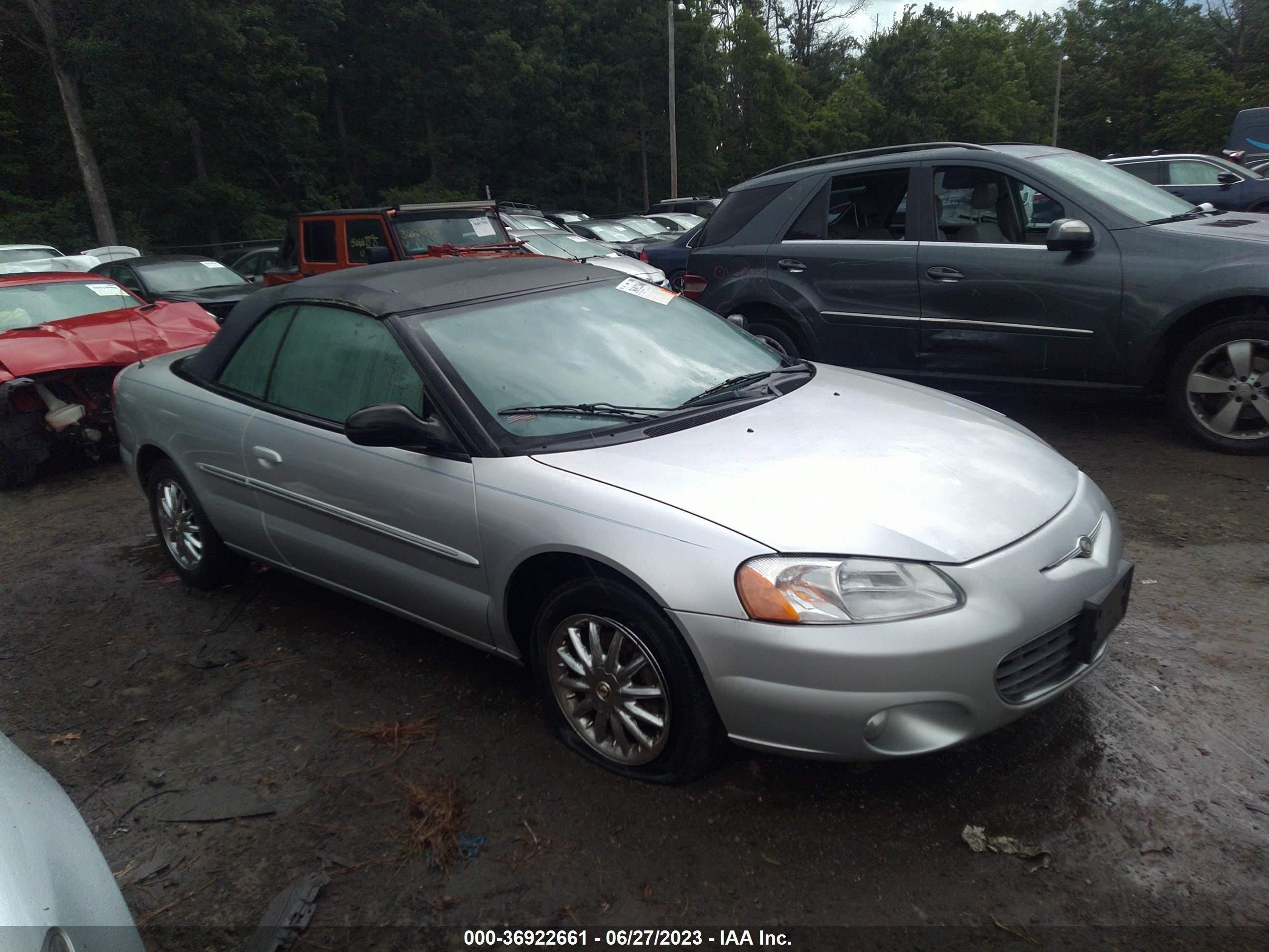 CHRYSLER SEBRING 2002 1c3el65r32n314789