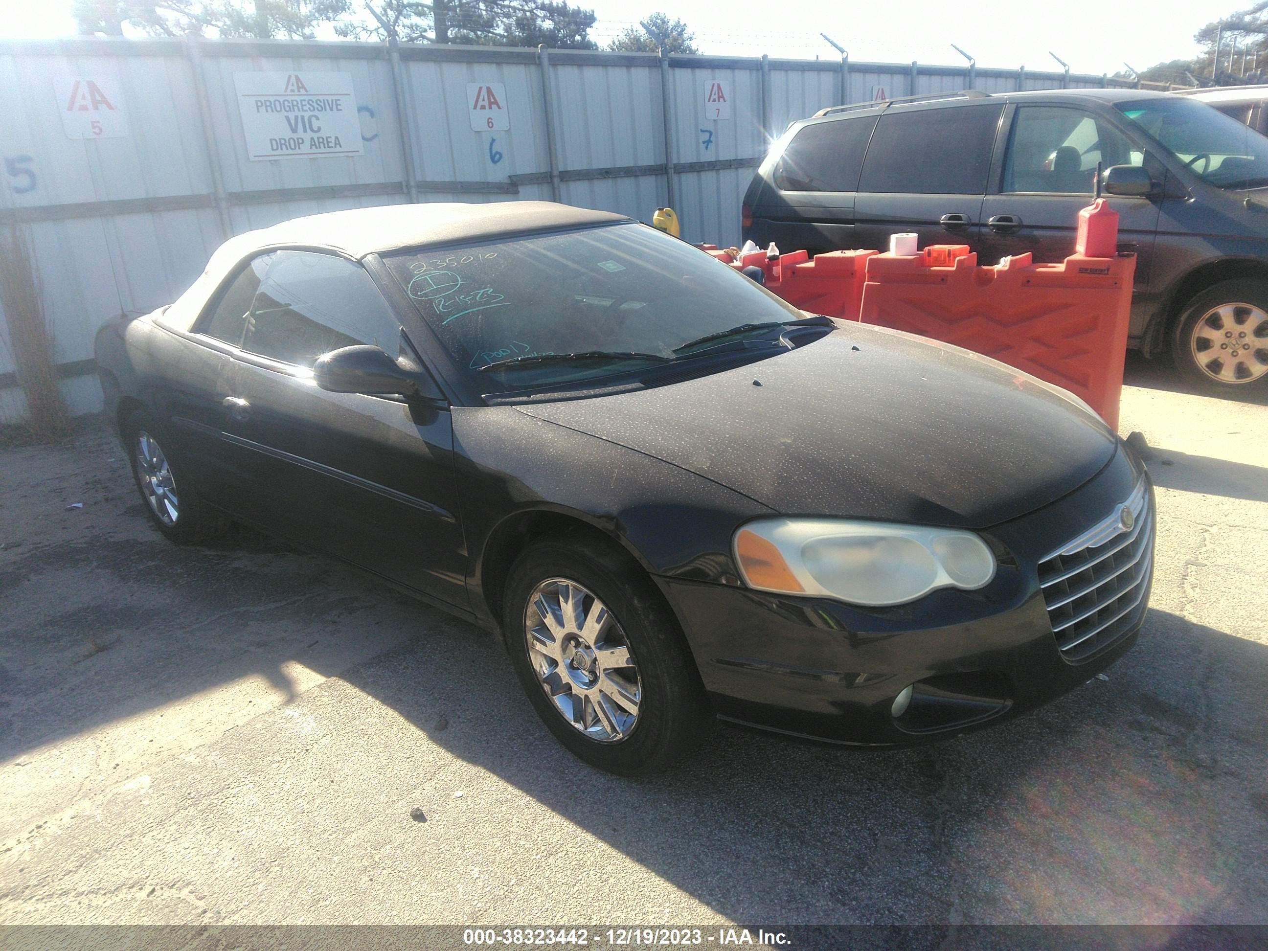 CHRYSLER SEBRING 2006 1c3el65r46n176847