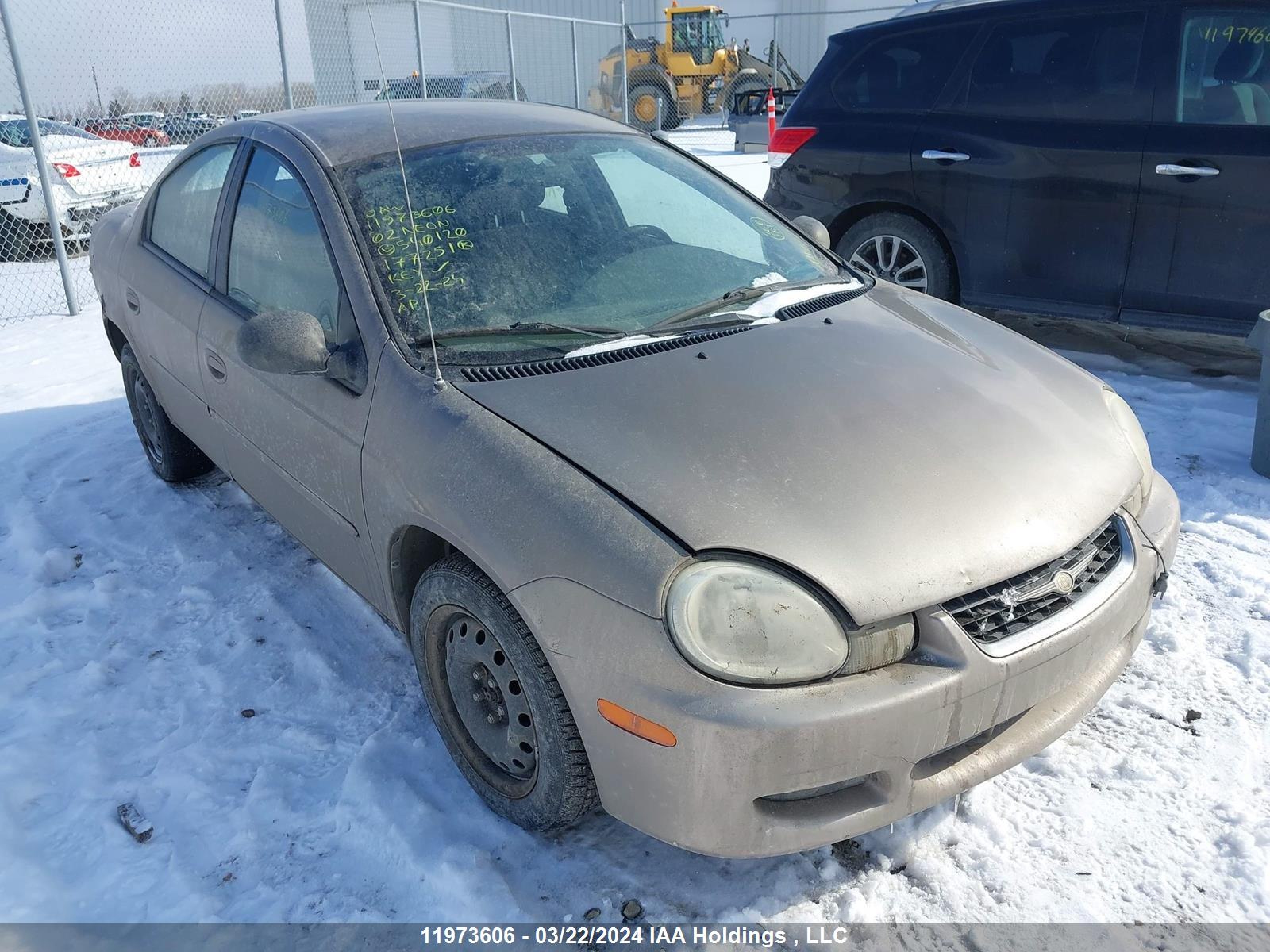 CHRYSLER NEON 2002 1c3es46c02d540120