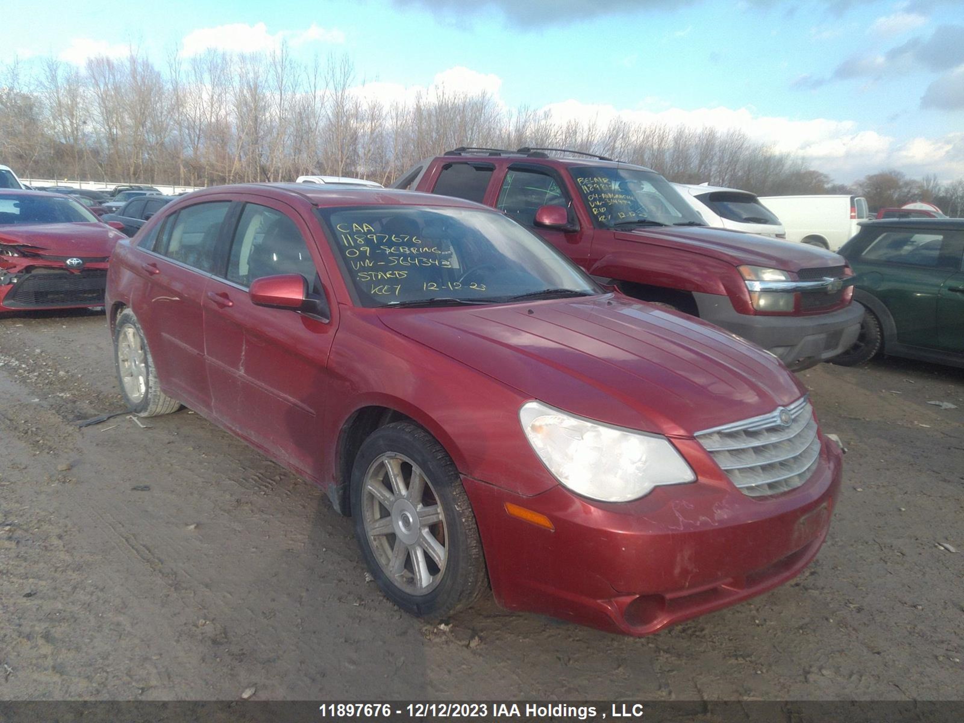 CHRYSLER SEBRING 2009 1c3lc56d99n564343