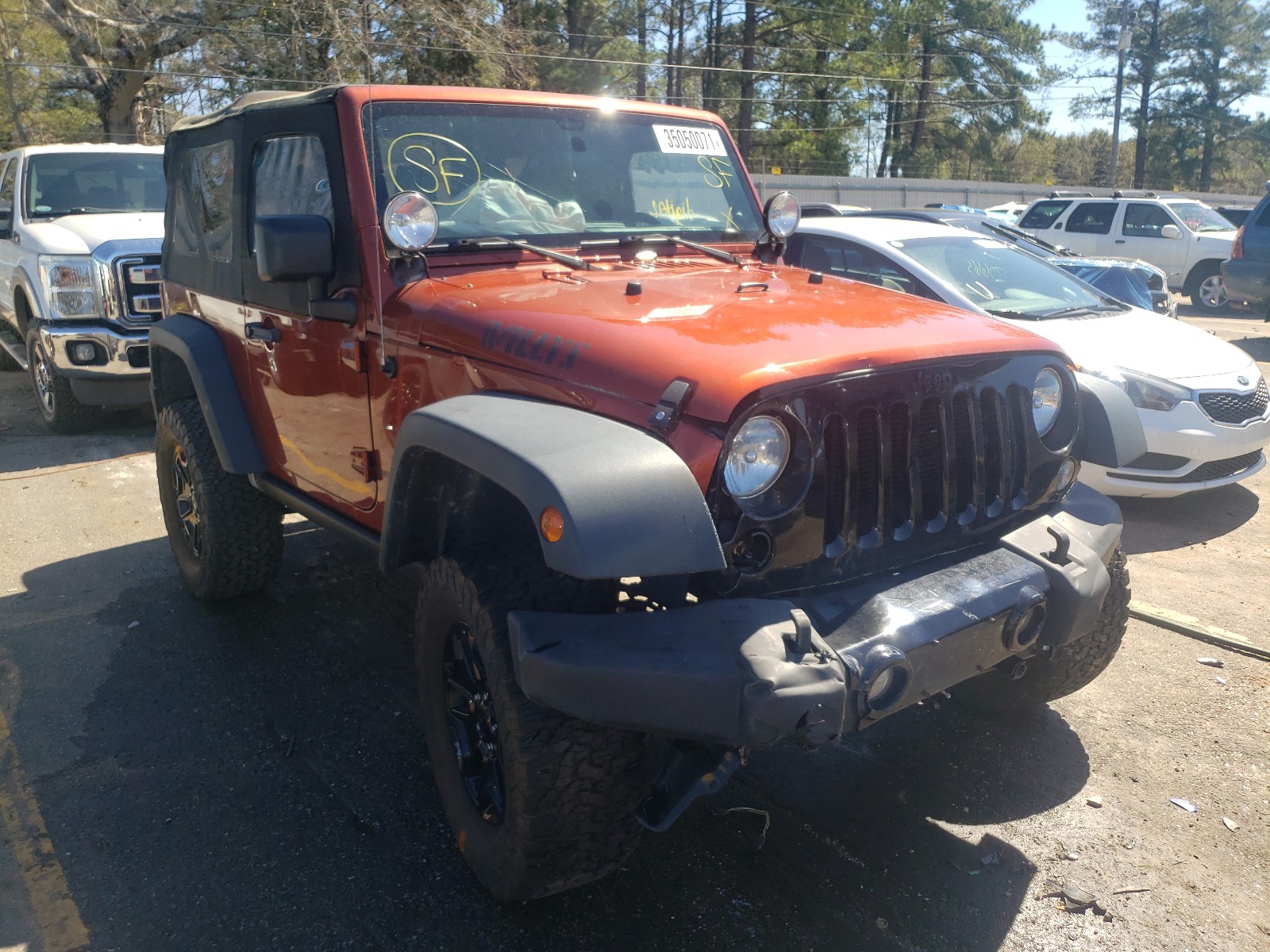 JEEP WRANGLER S 2014 1c4ajwag1el239708