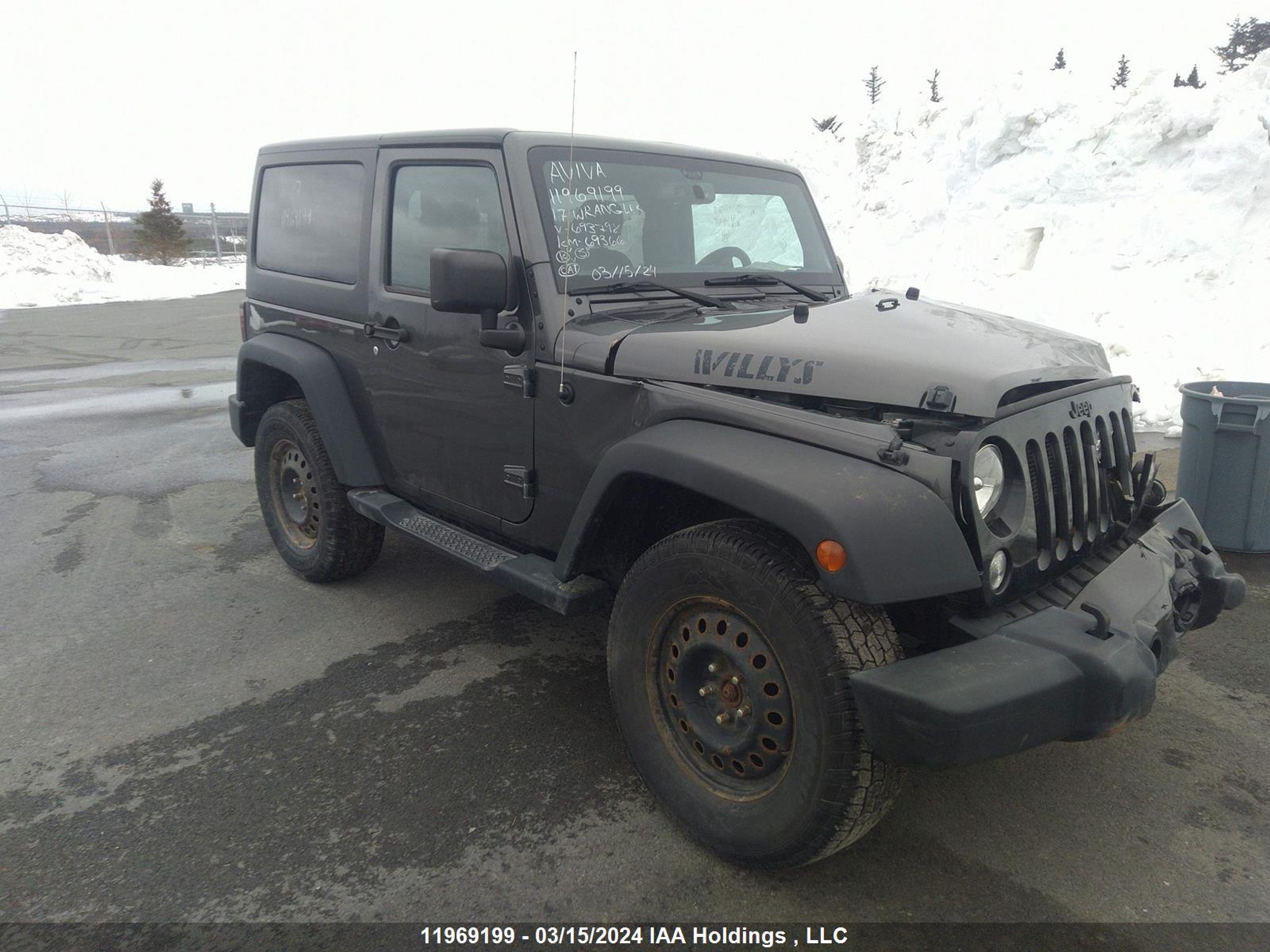 JEEP WRANGLER 2017 1c4ajwag1hl693798