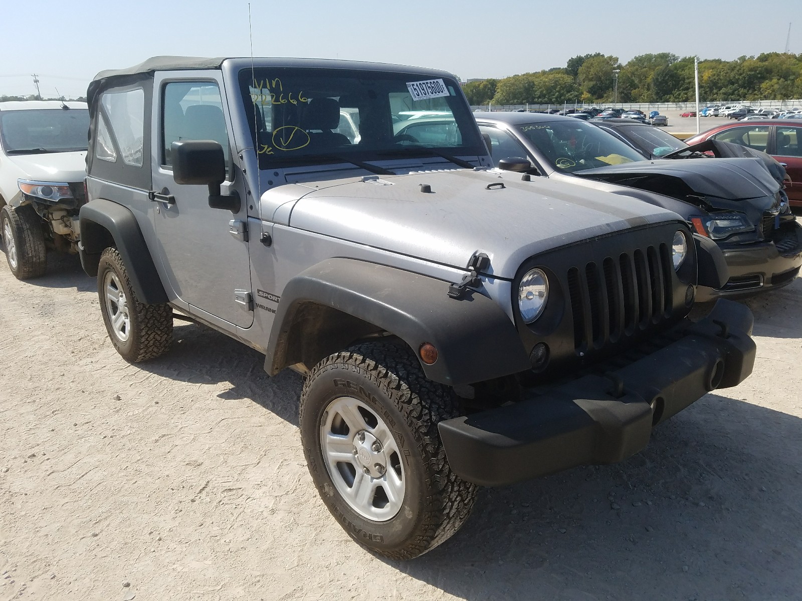 JEEP WRANGLER S 2015 1c4ajwag3fl722666